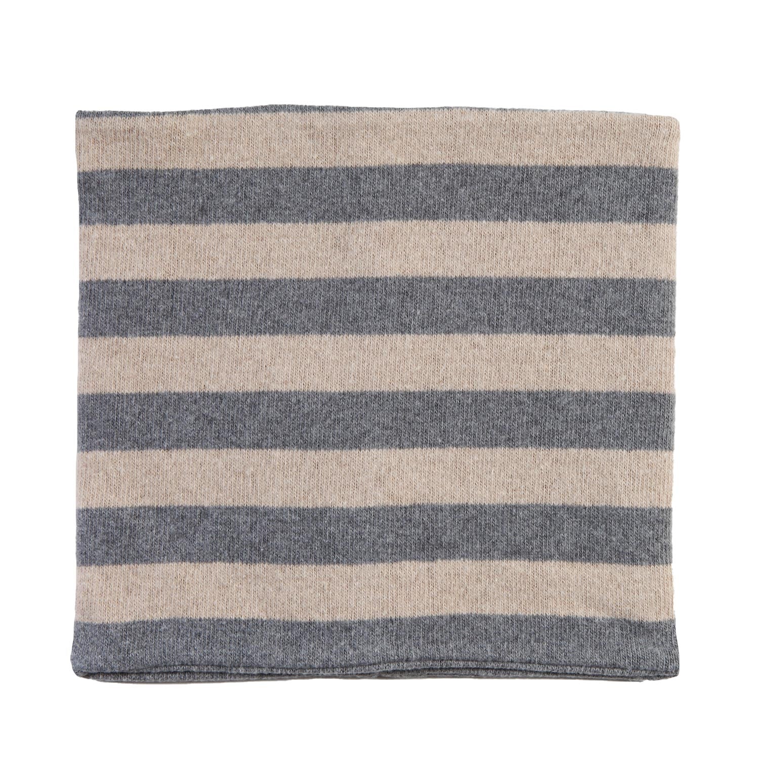 Scaldacollo Zhoe e Tobiah ecru e grigio a strisce - annameglio.com abbigliamento moda