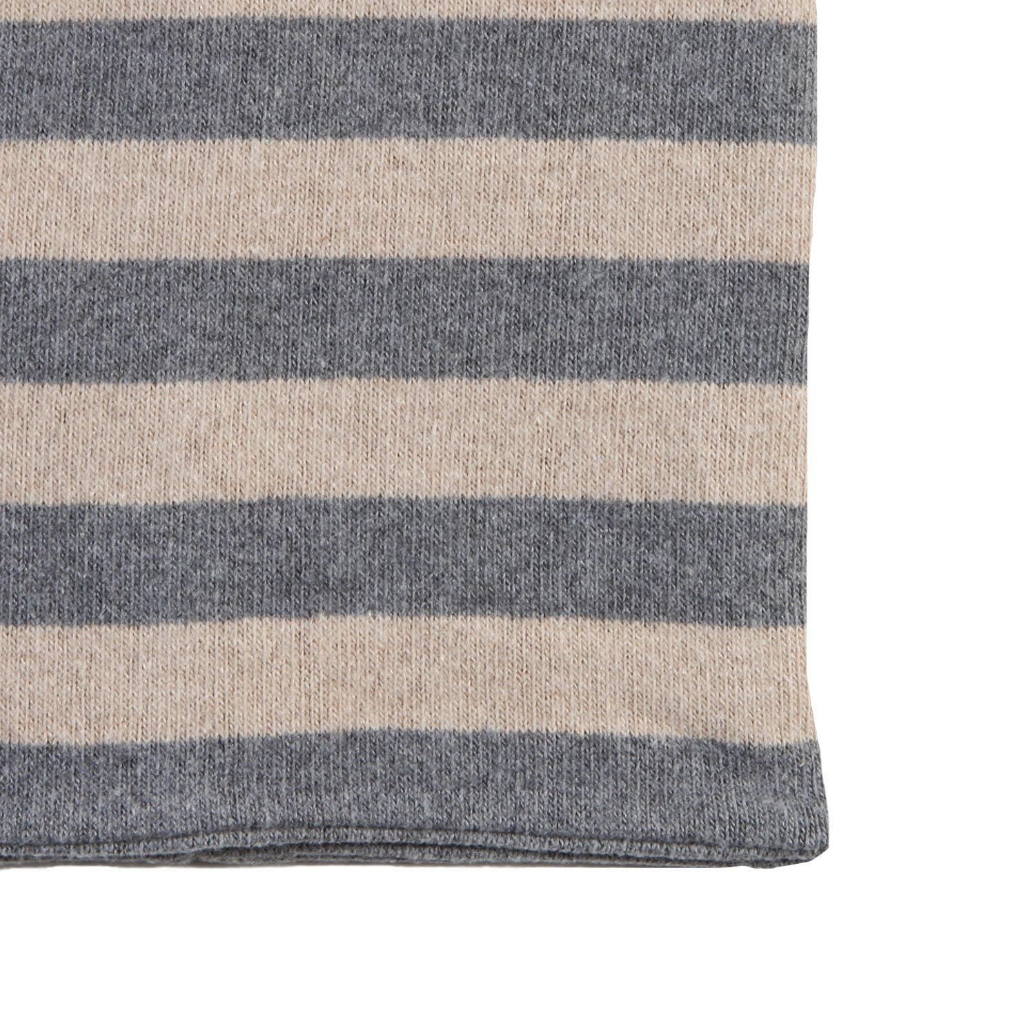 Scaldacollo Zhoe e Tobiah ecru e grigio a strisce - annameglio.com abbigliamento moda