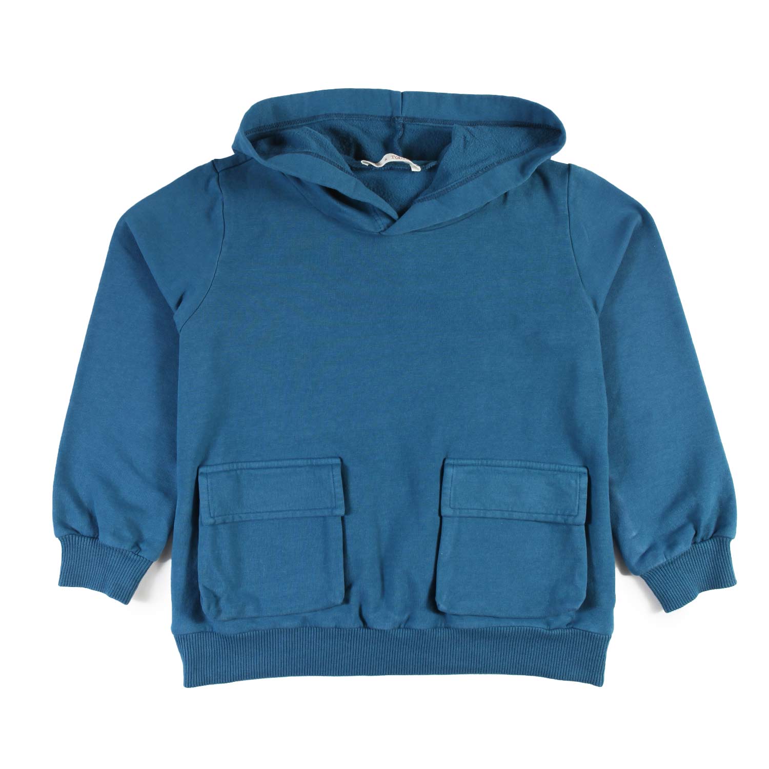 Felpa unisex Zhoe Tobiah blu ottanio con cappuccio - annameglio.com abbigliamento moda