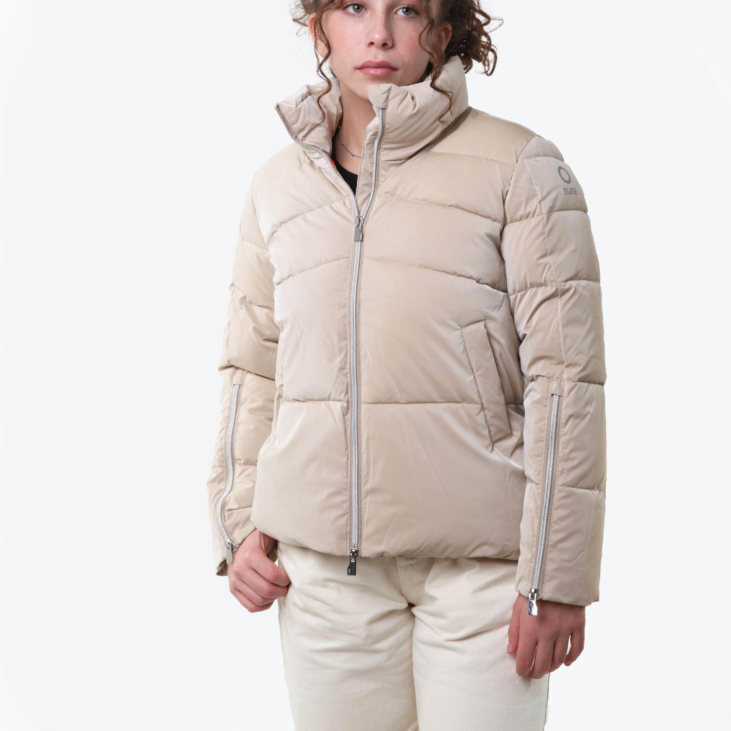 Giubbotto K Crepe Vet beige Bambina e Ragazza - annameglio.com abbigliamento moda