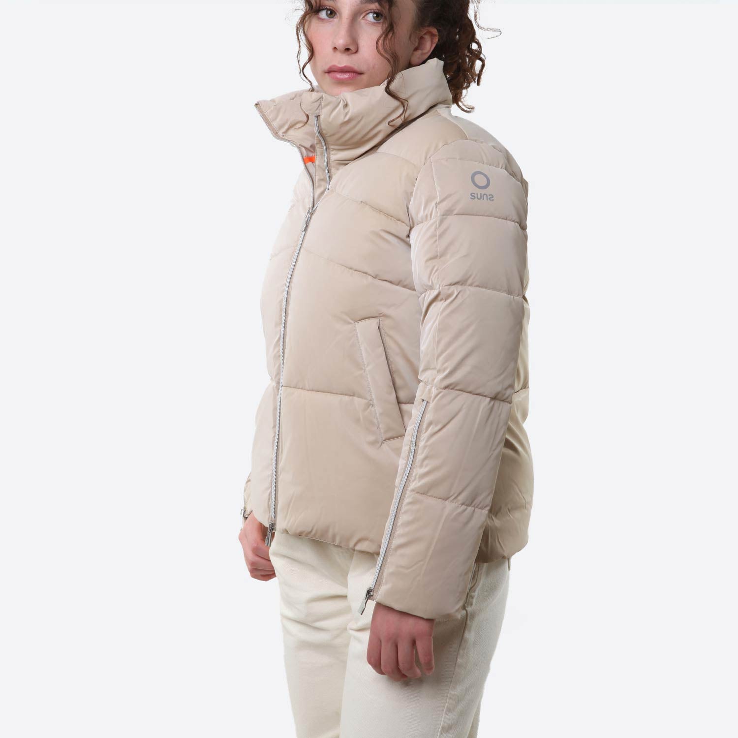 Giubbotto K Crepe Vet beige Bambina e Ragazza - annameglio.com abbigliamento moda