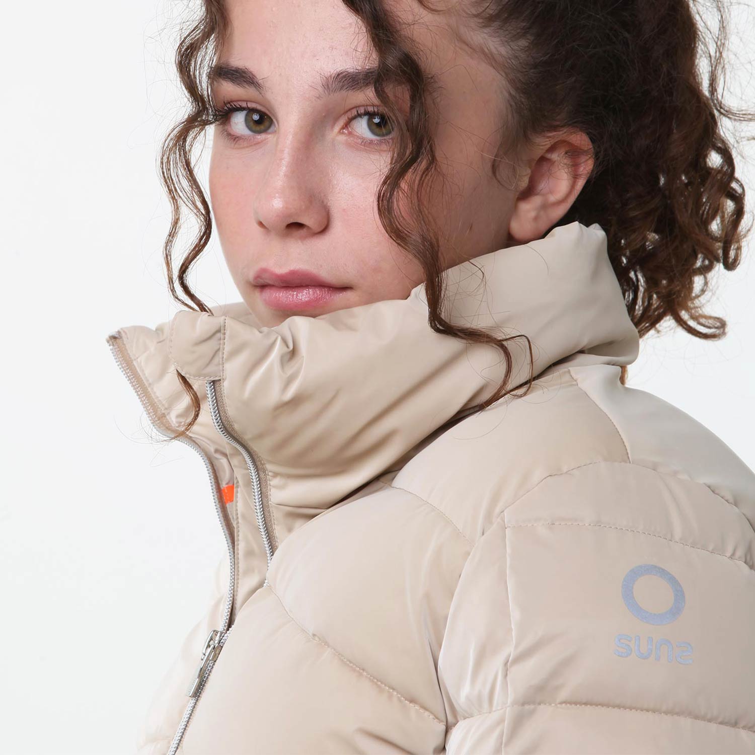 Giubbotto K Crepe Vet beige Bambina e Ragazza - annameglio.com abbigliamento moda