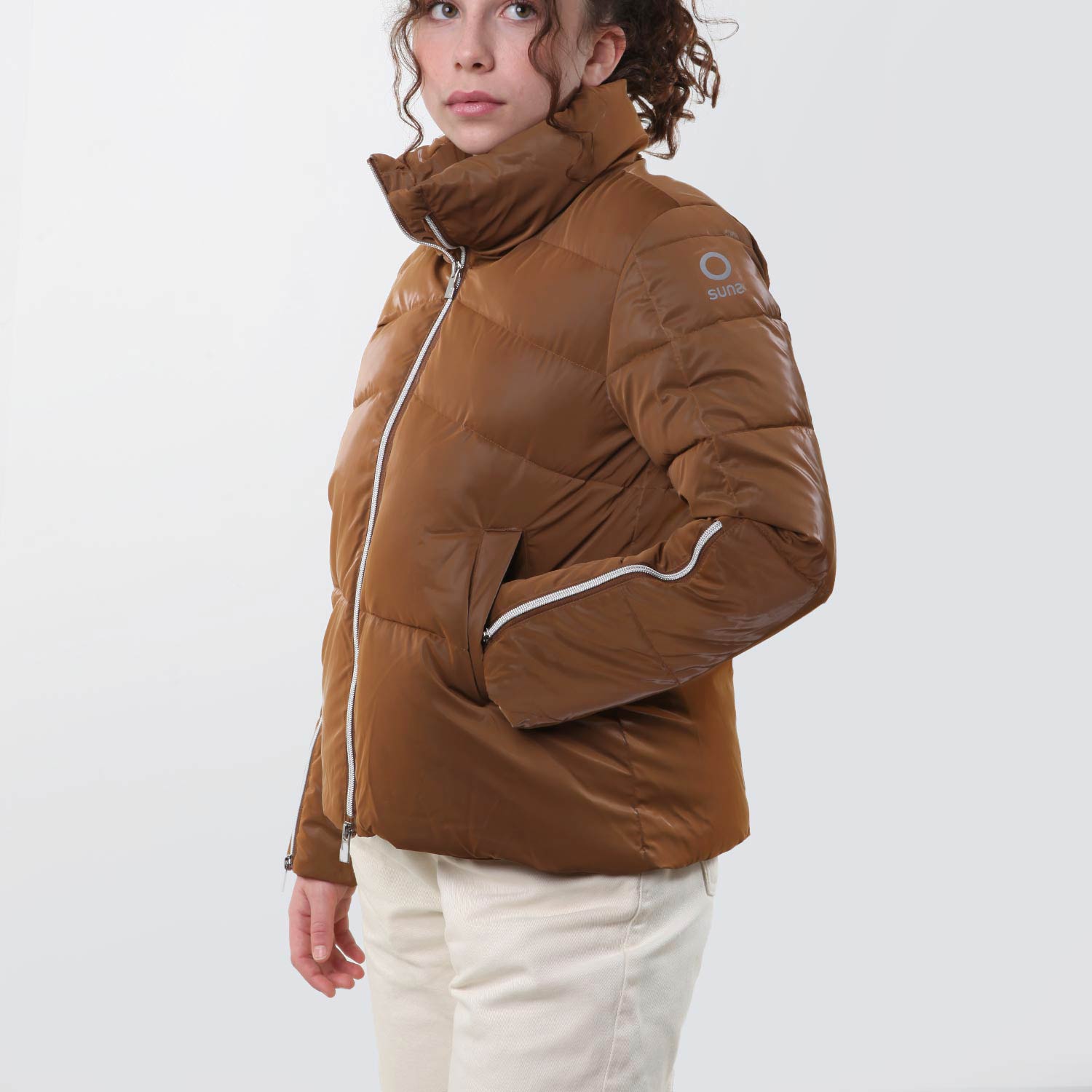 Giubbotto K Crepe Vet marrone Bambina e Ragazza - annameglio.com abbigliamento moda