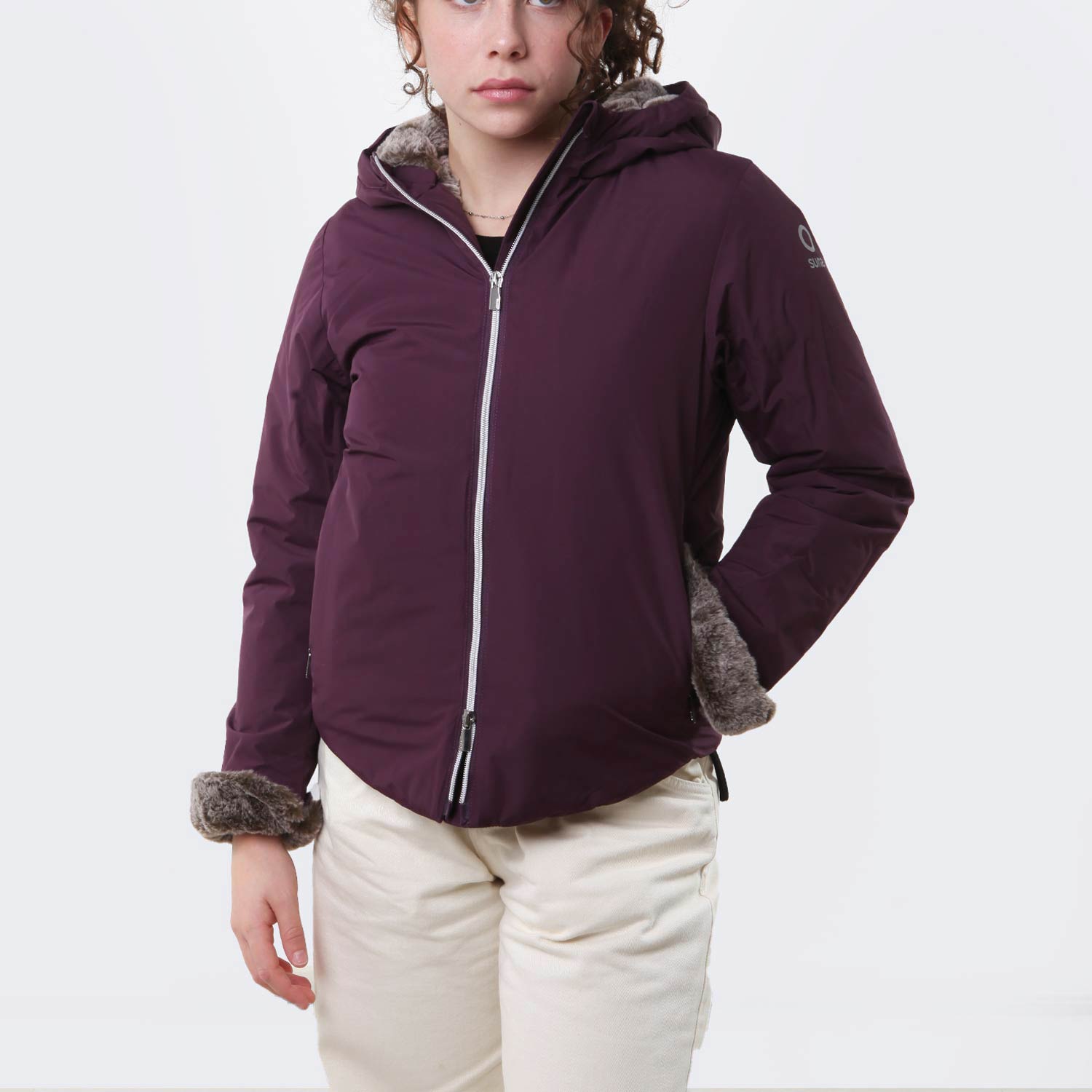 Giubbotto K Roberta Fur viola Bambina e Ragazza - annameglio.com abbigliamento moda