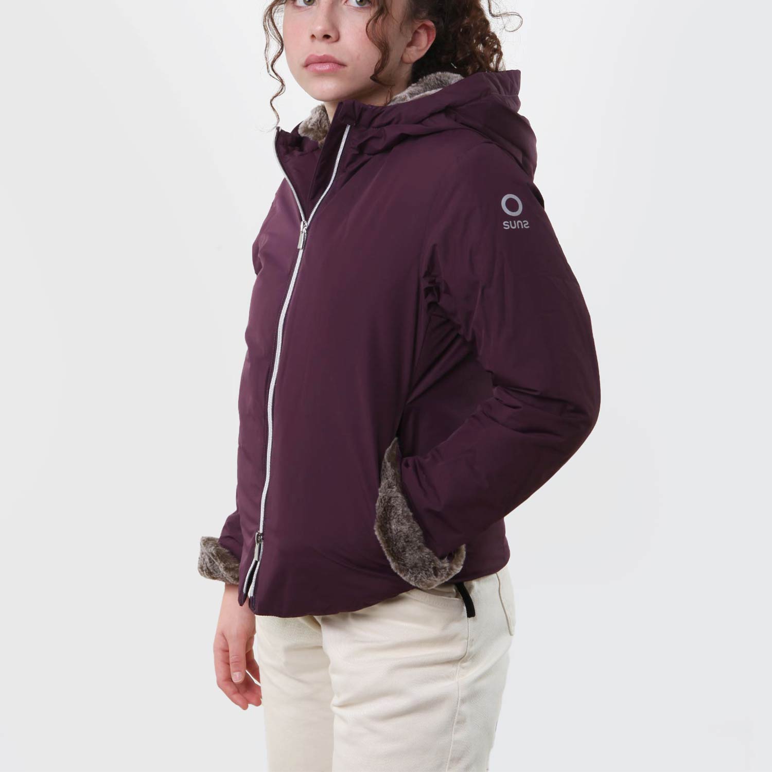 Giubbotto K Roberta Fur viola Bambina e Ragazza - annameglio.com abbigliamento moda