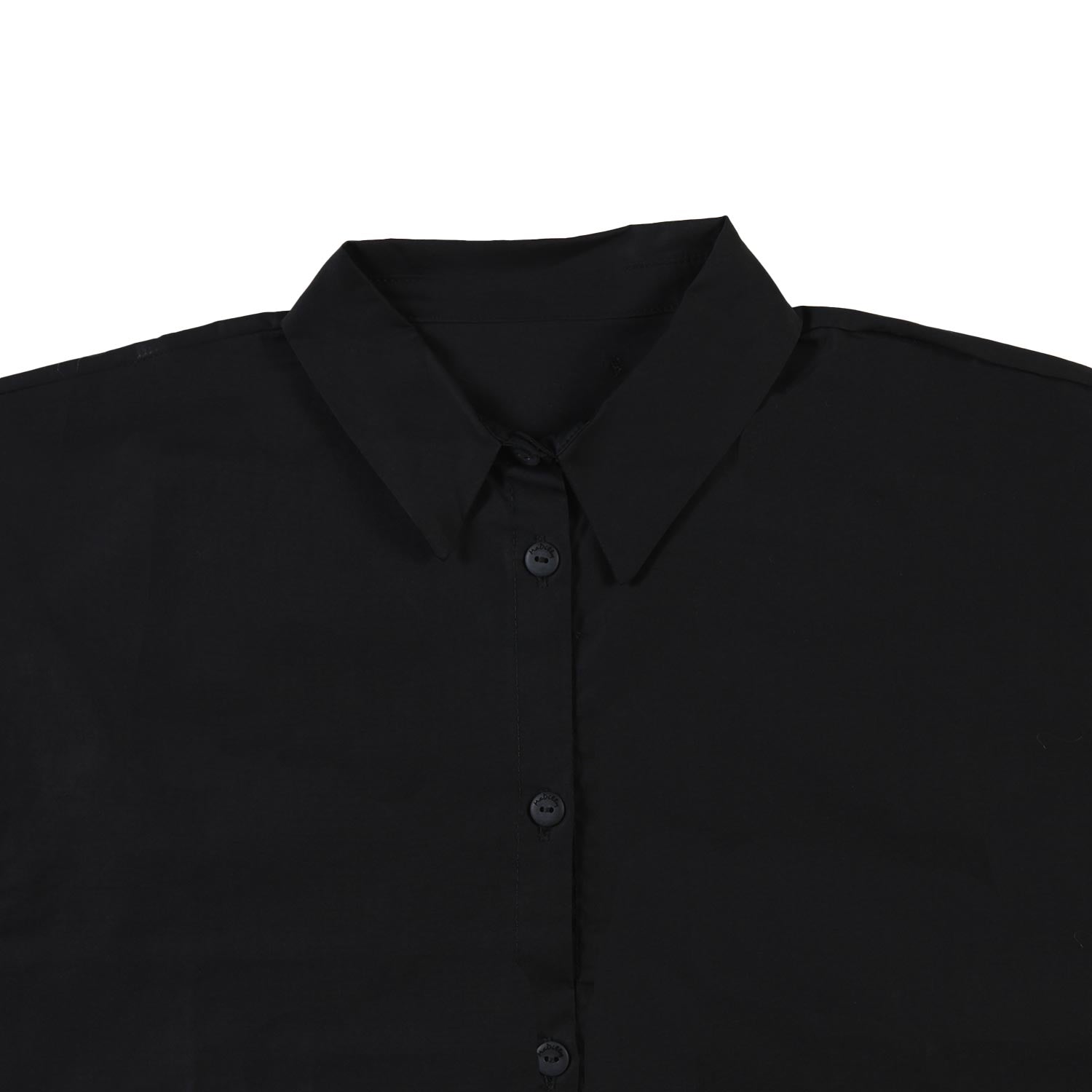 Camicia cropped Matilde nera Bambina e Ragazza - annameglio.com abbigliamento moda