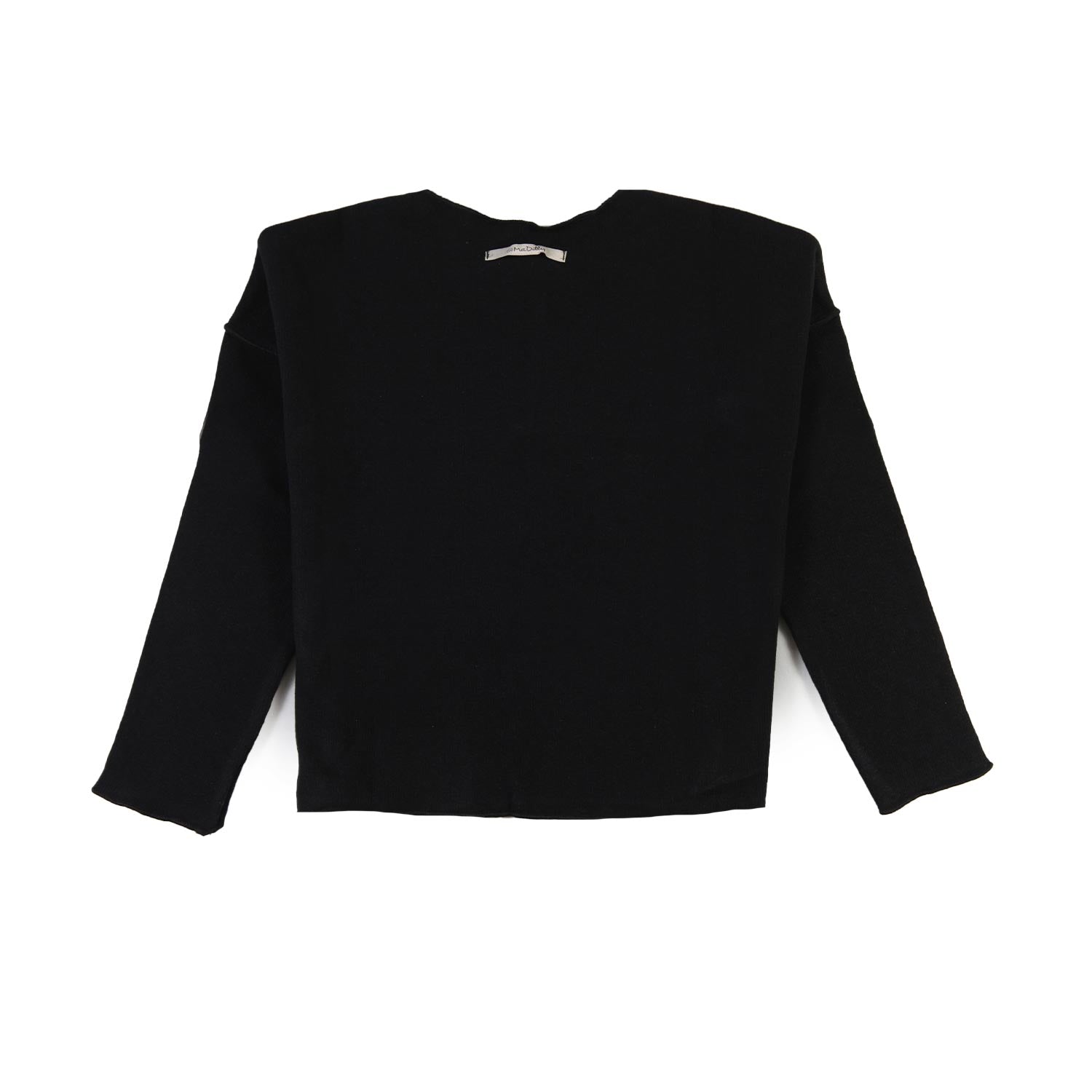 Maglia cropped Peppi nera Bambina e Ragazza - annameglio.com abbigliamento moda