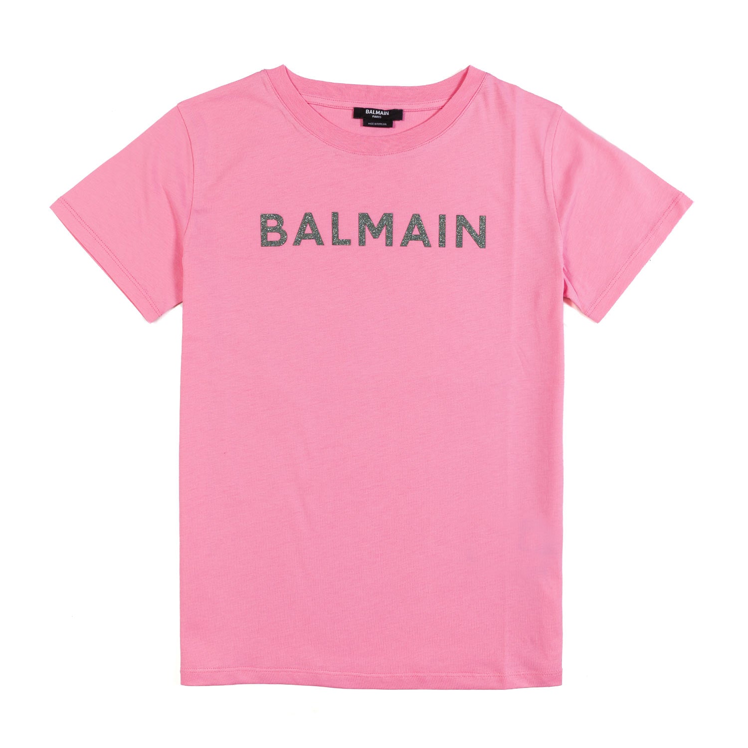 T-SHIRT ROSA CON LOGO ARGENTO BAMBINA E TEENAGER - annameglio.com abbigliamento moda
