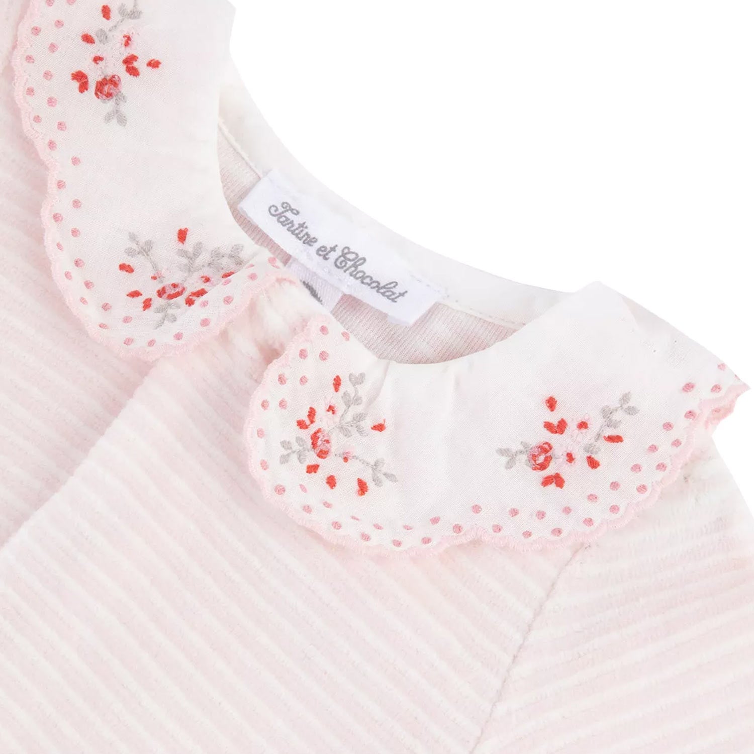 Tutina neonata rosa con righe bianche - annameglio.com abbigliamento moda