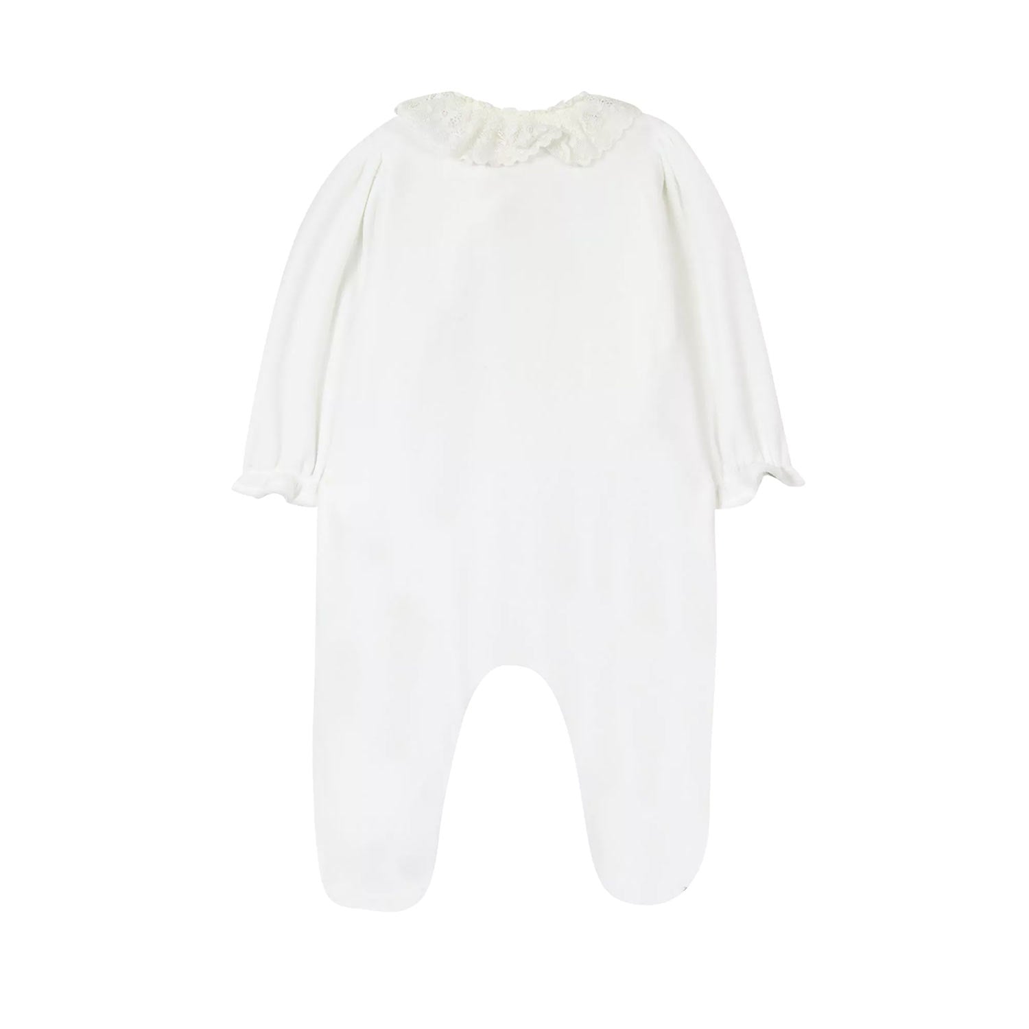 Tutina bianca in pizzo per neonate - annameglio.com abbigliamento moda