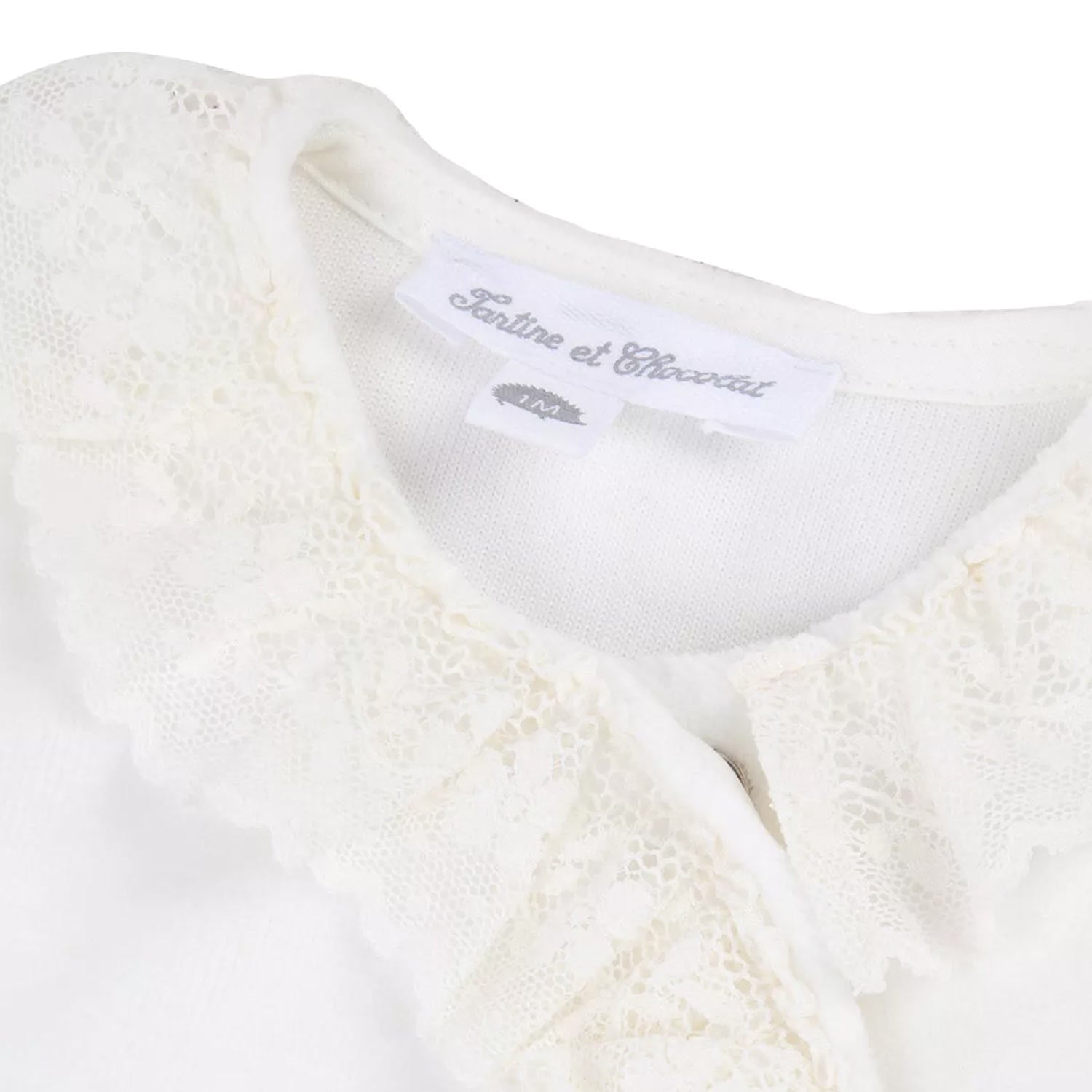 Tutina bianca in pizzo per neonate - annameglio.com abbigliamento moda