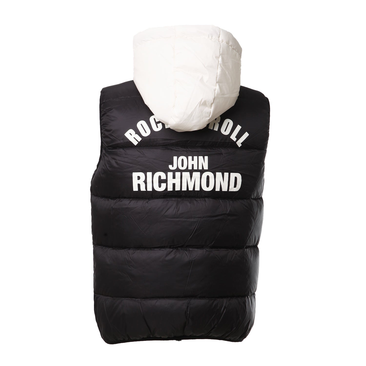 Piumino smanicato con logo e cappuccio - annameglio.com abbigliamento moda