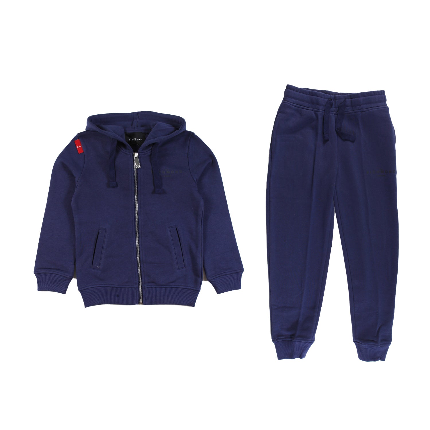 SET FELPA BLU E PANTALONE CON LOGO - annameglio.com abbigliamento moda