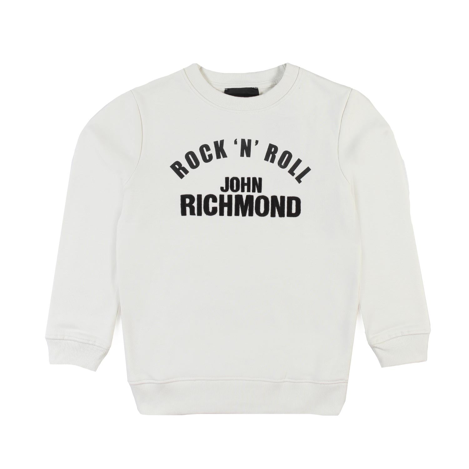 Felpa John Richmond panna con lettering neri - annameglio.com abbigliamento moda