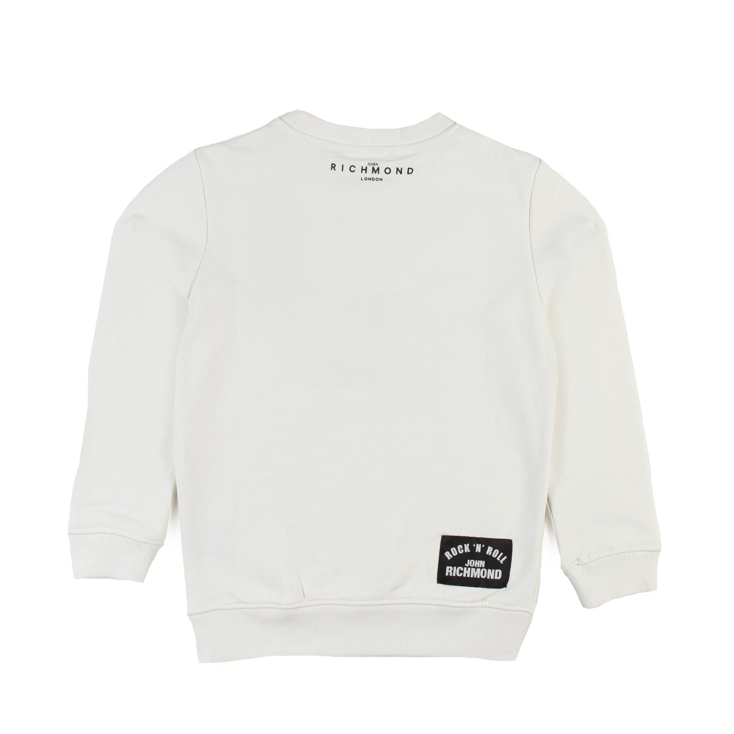 Felpa John Richmond panna con lettering neri - annameglio.com abbigliamento moda