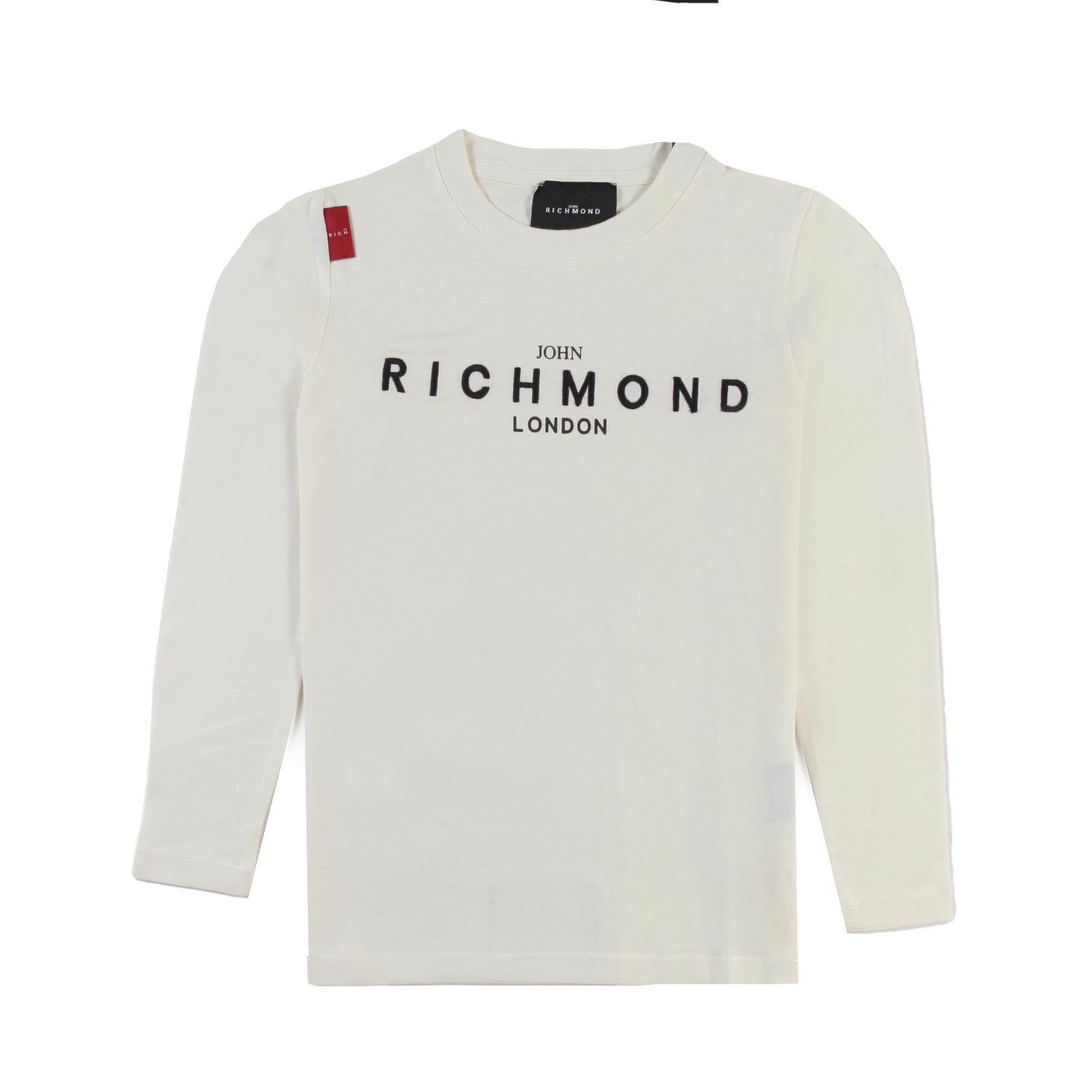 T-shirt lunga JRK panna con logo nero - annameglio.com abbigliamento moda