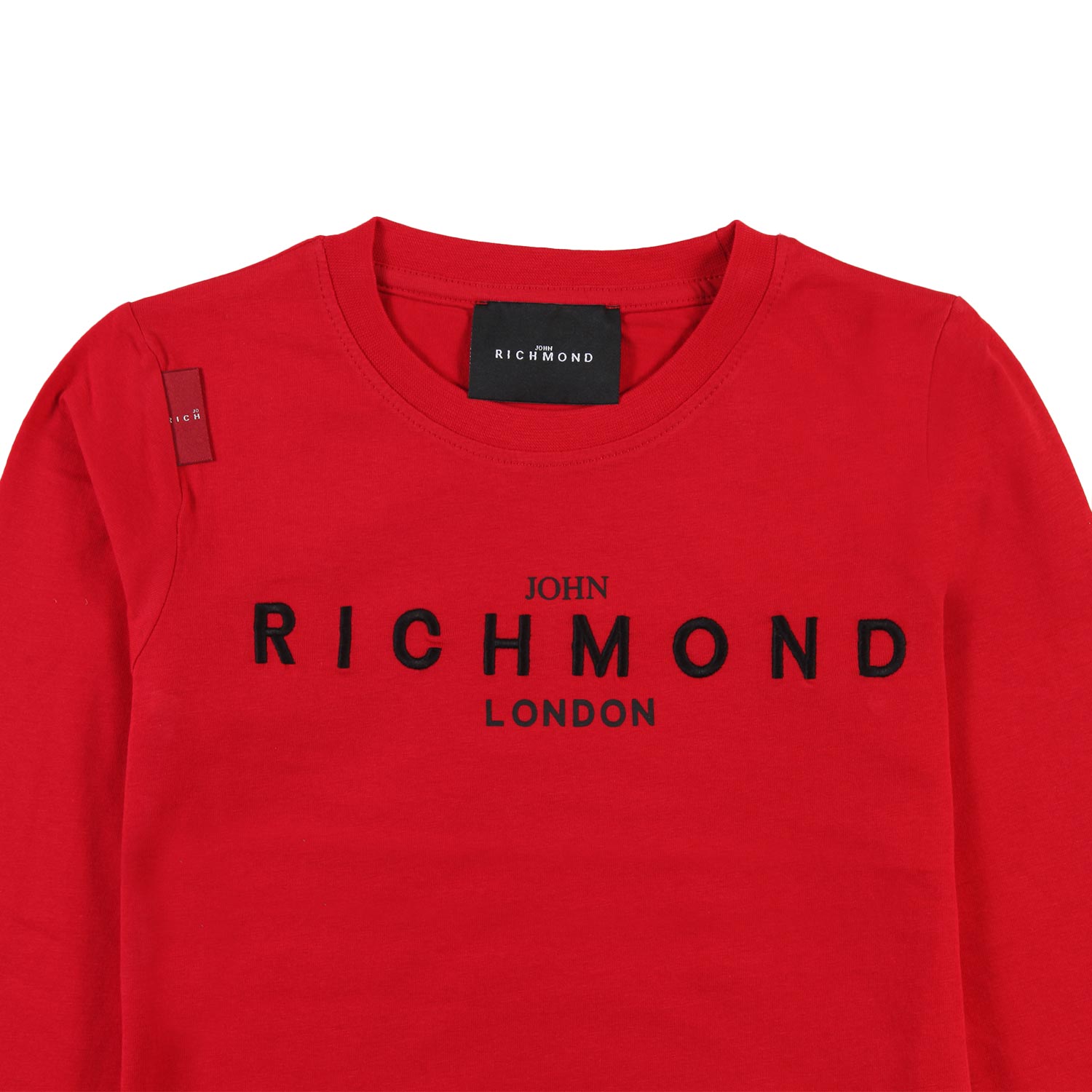 T-shirt lunga JRK rossa con logo nero - annameglio.com abbigliamento moda