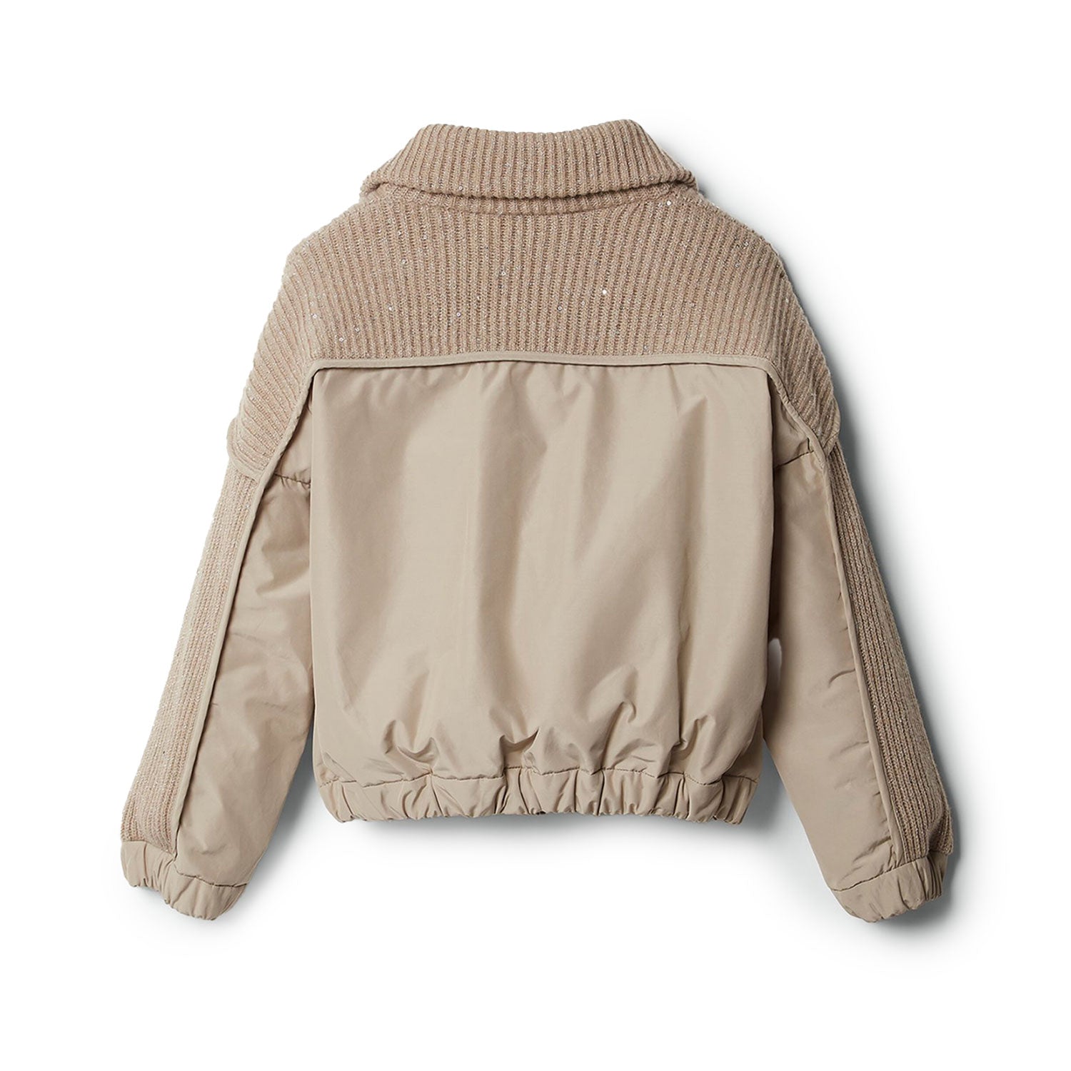 Cardigan Cucinelli in cashmere-taffeta color noce - annameglio.com abbigliamento moda