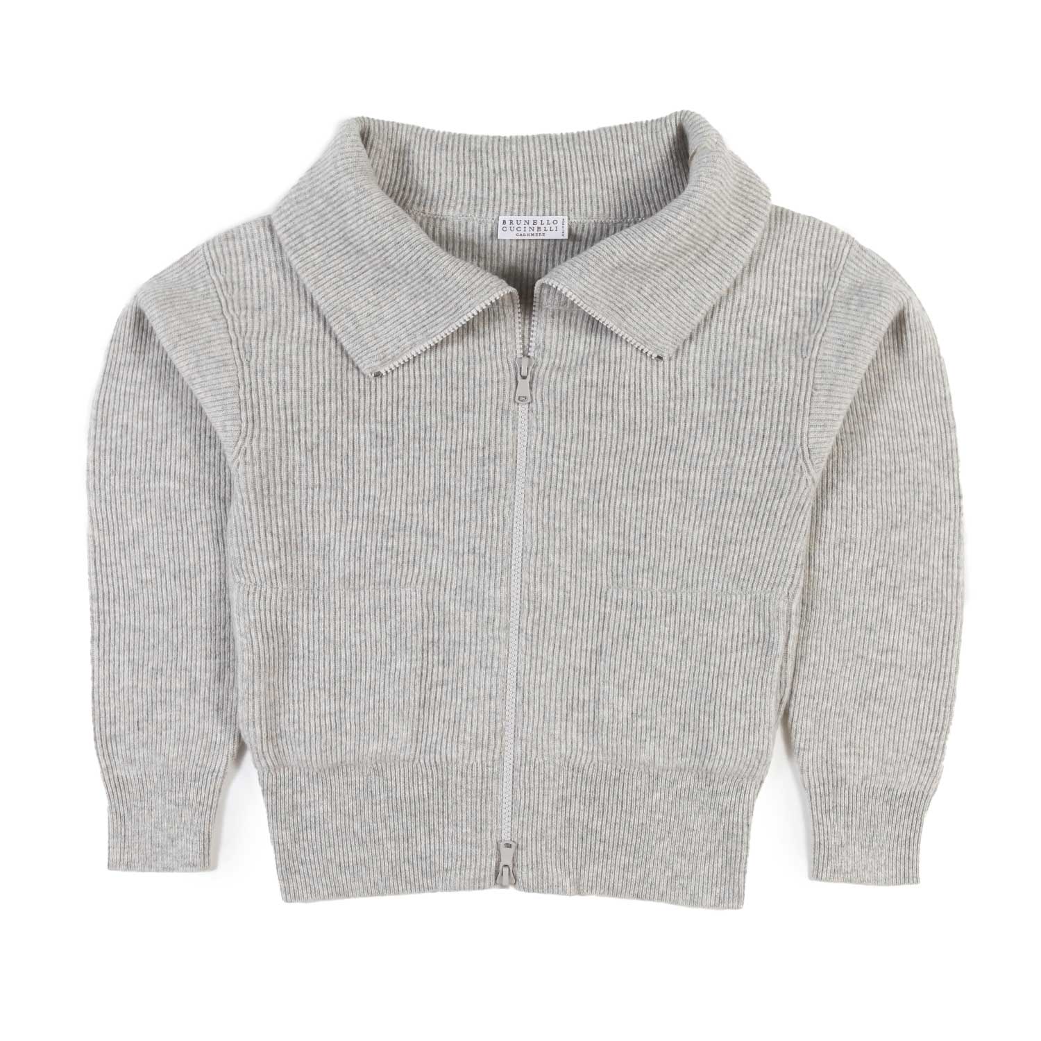 Cardigan cachemire ecru Brunello Cucinelli - annameglio.com abbigliamento moda