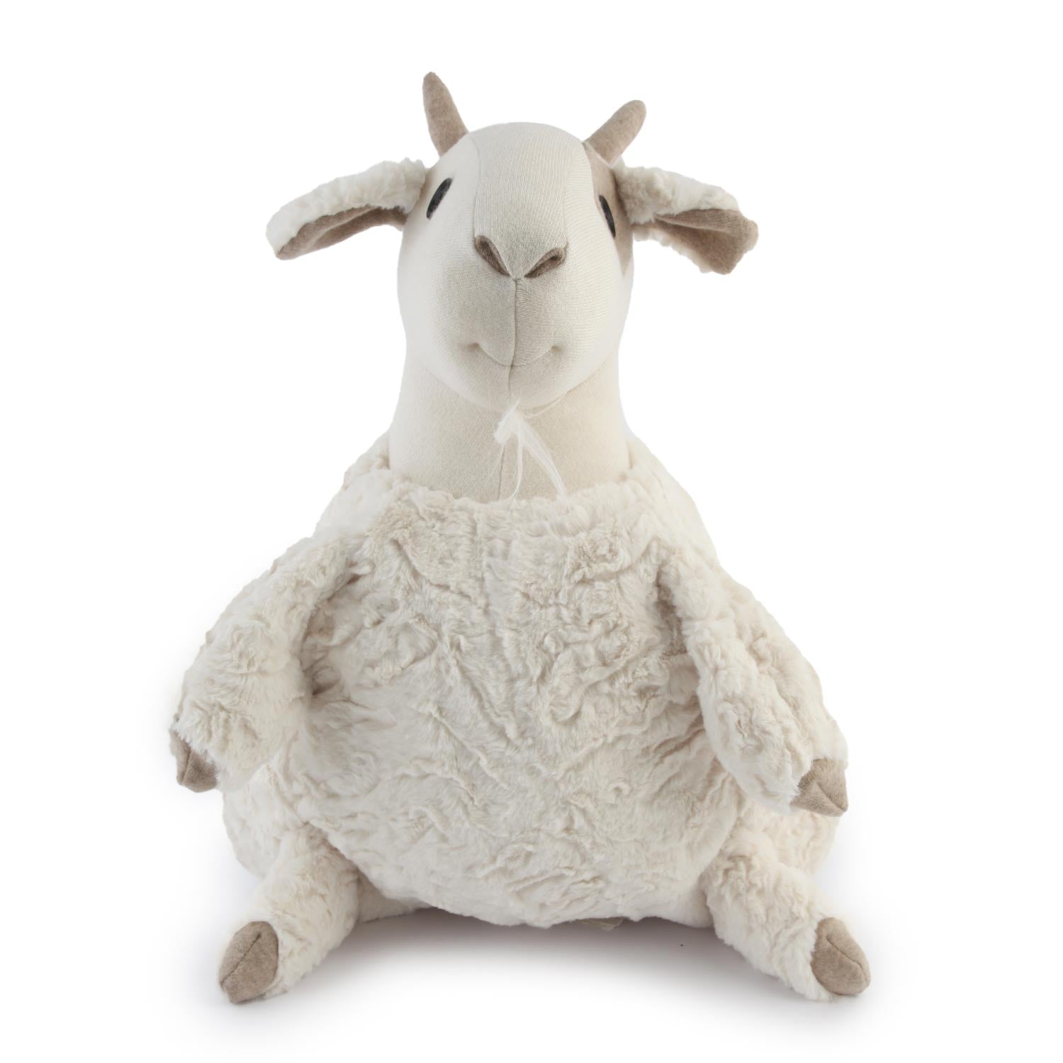 Peluche porta pigiama Capretta Bea panna e tortora - annameglio.com abbigliamento moda