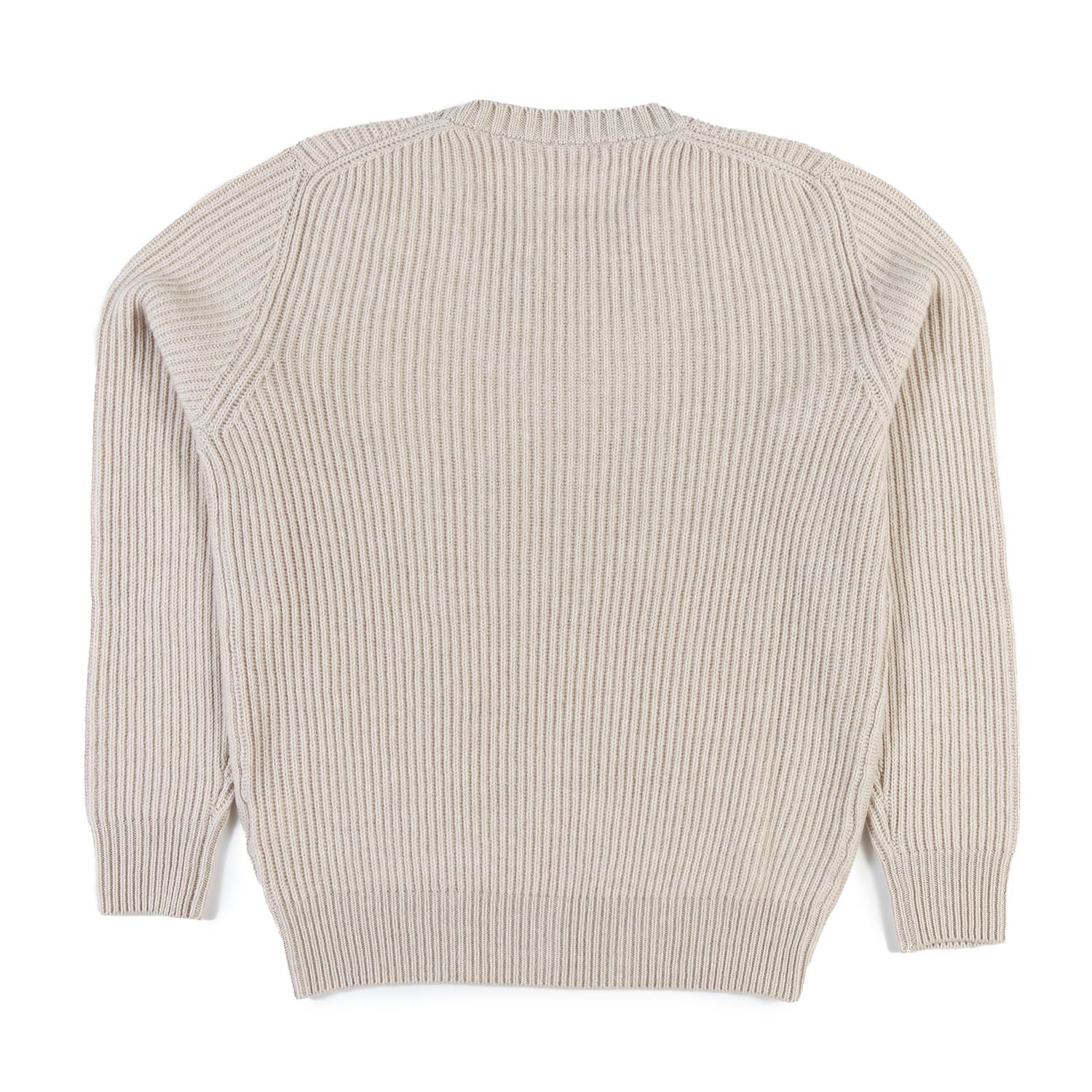 Maglione cachemire beige a coste B. Cucinelli - annameglio.com abbigliamento moda