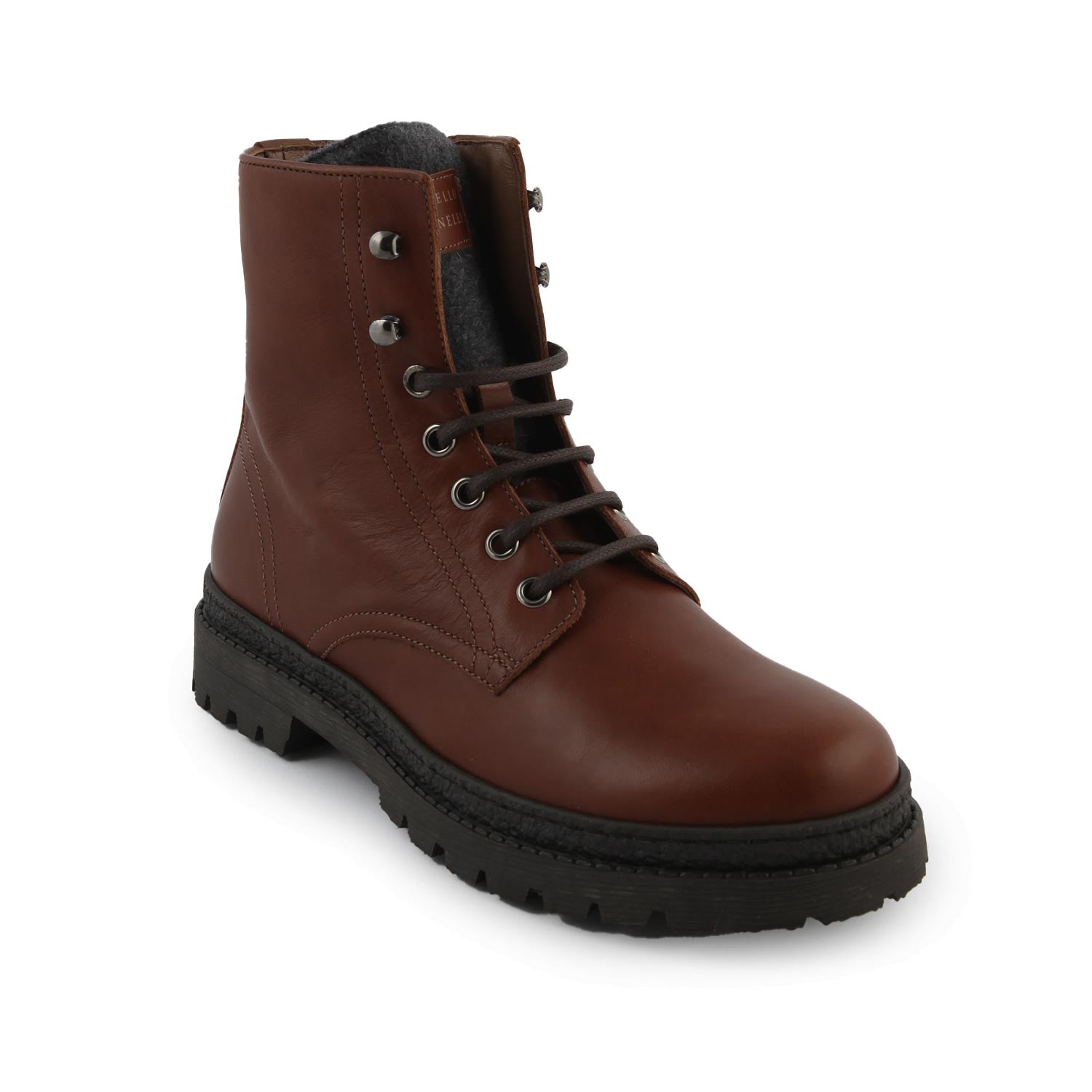 Stivaletti Brunello Cucinelli in pelle marrone - annameglio.com abbigliamento moda