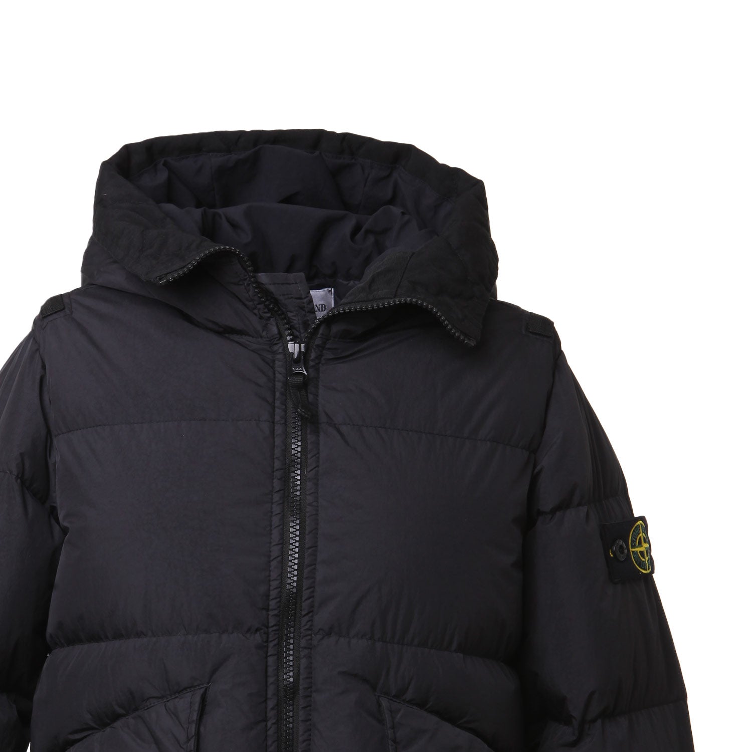 Piumino crinckle trapuntato Stone Island nero - annameglio.com abbigliamento moda
