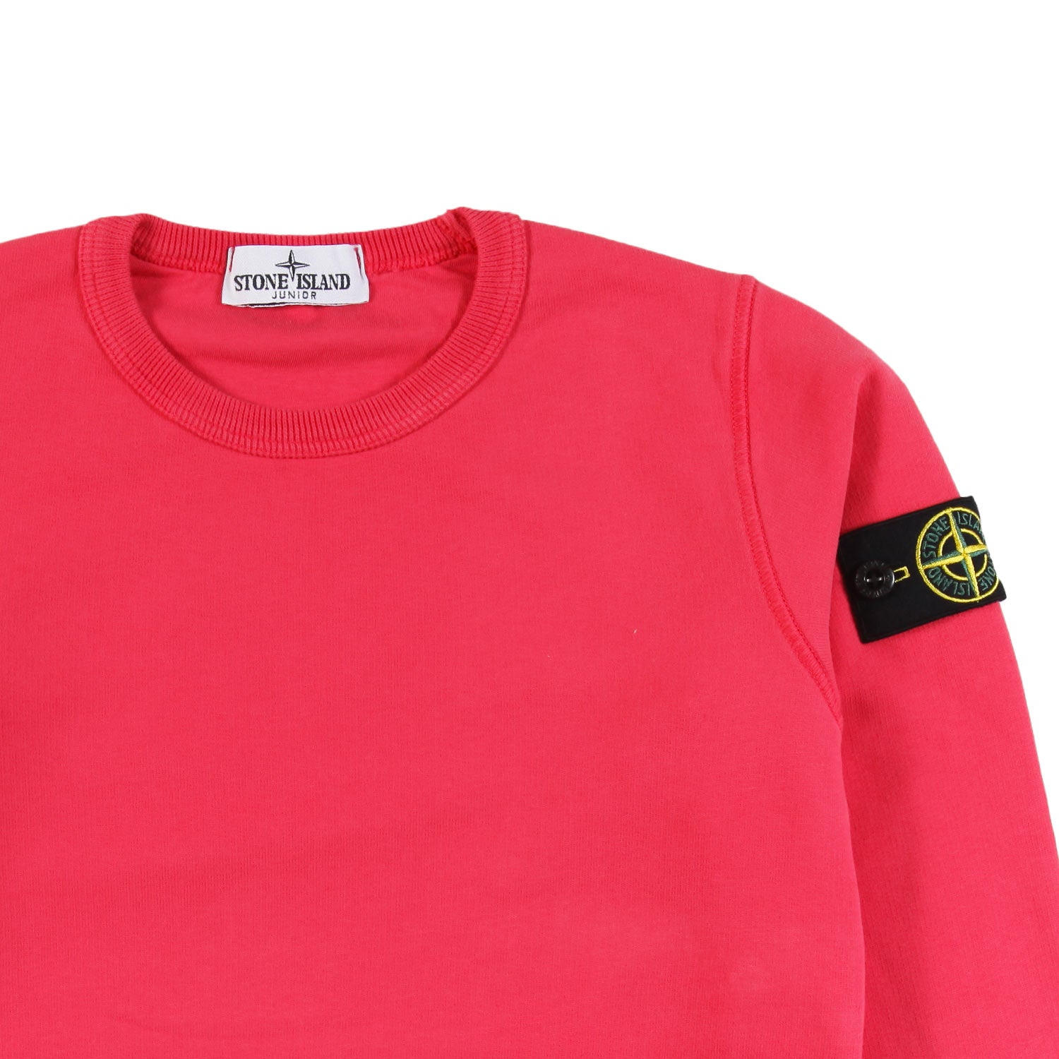 Felpa fucsia con patch Stone Island Compass - annameglio.com abbigliamento moda