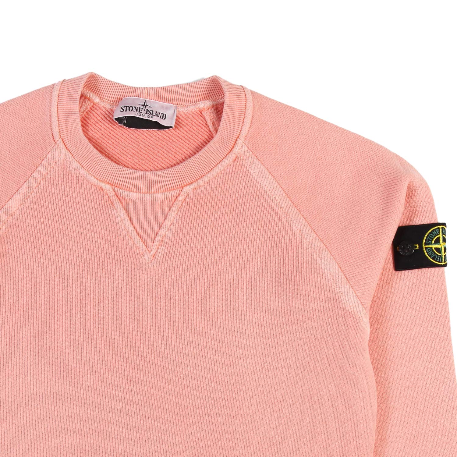 Felpa Stone Island rosa con patch Compass - annameglio.com abbigliamento moda