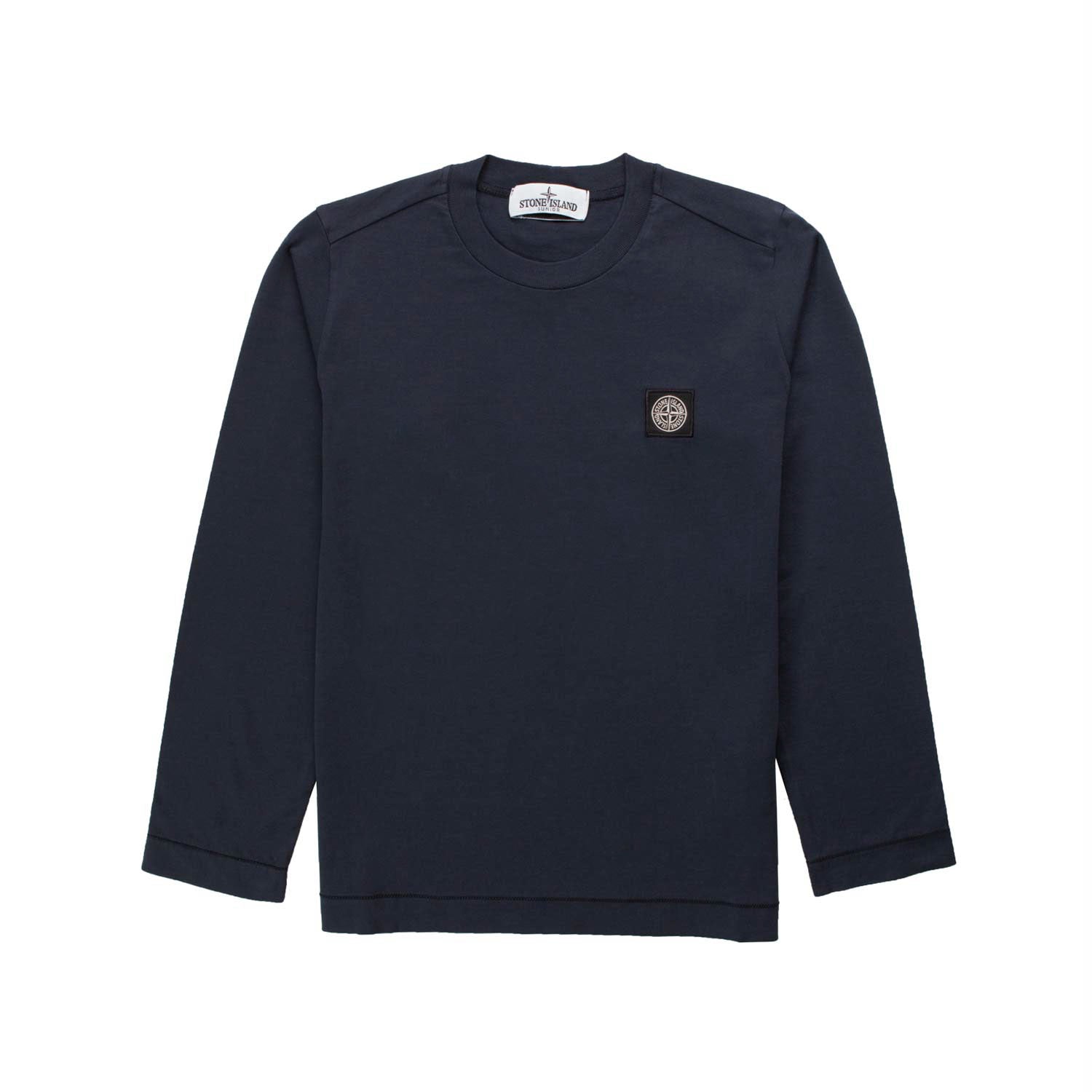 T-shirt lunga blu scuro con patch Compass - annameglio.com abbigliamento moda