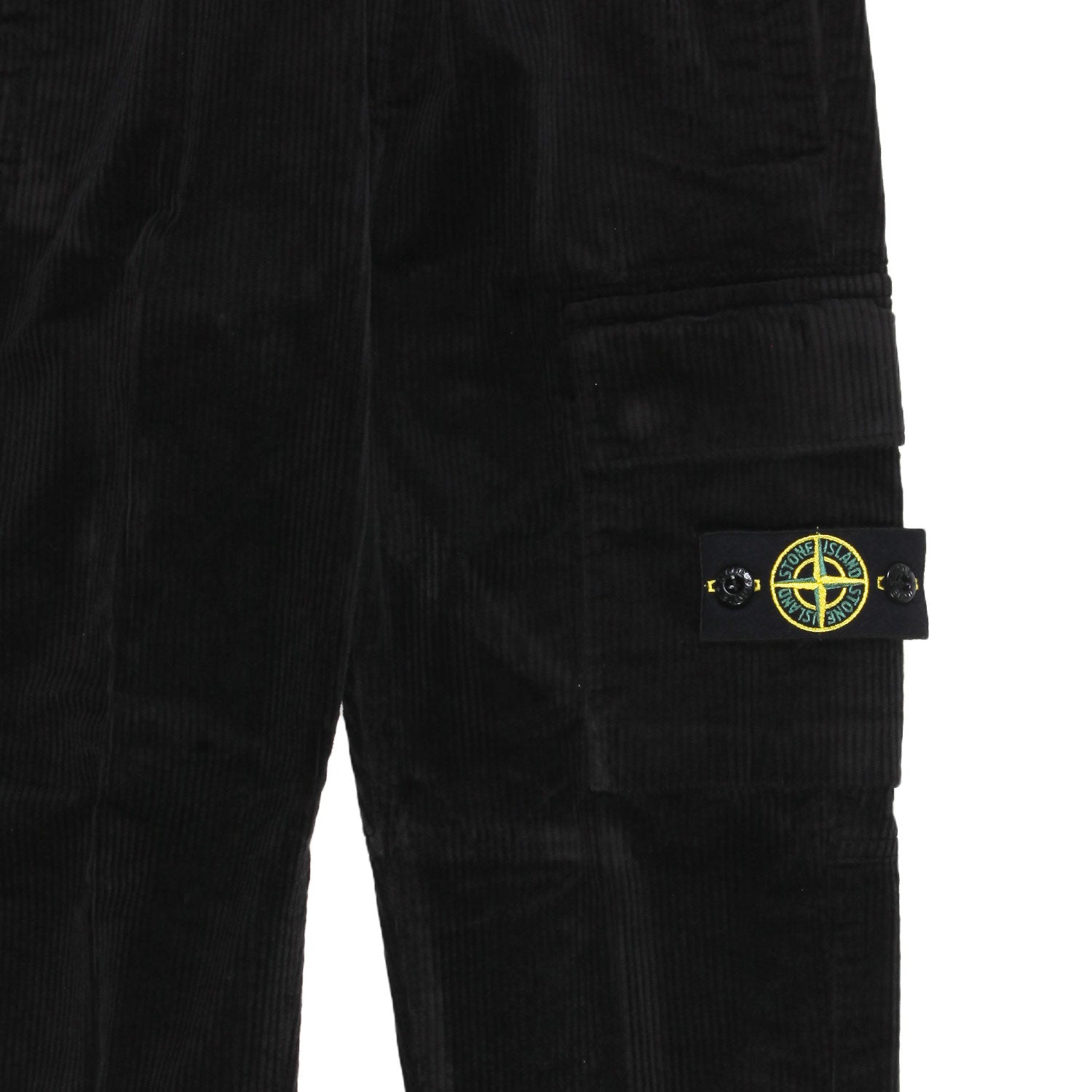 Pantalone cargo corduroy nero Stone Island - annameglio.com abbigliamento moda