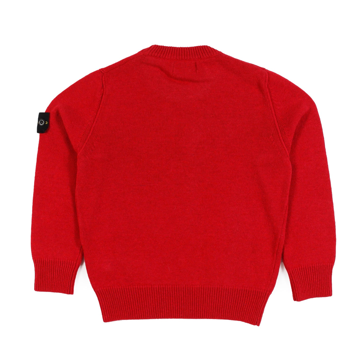 Maglione Stone Island rosso con patch Compass - annameglio.com abbigliamento moda