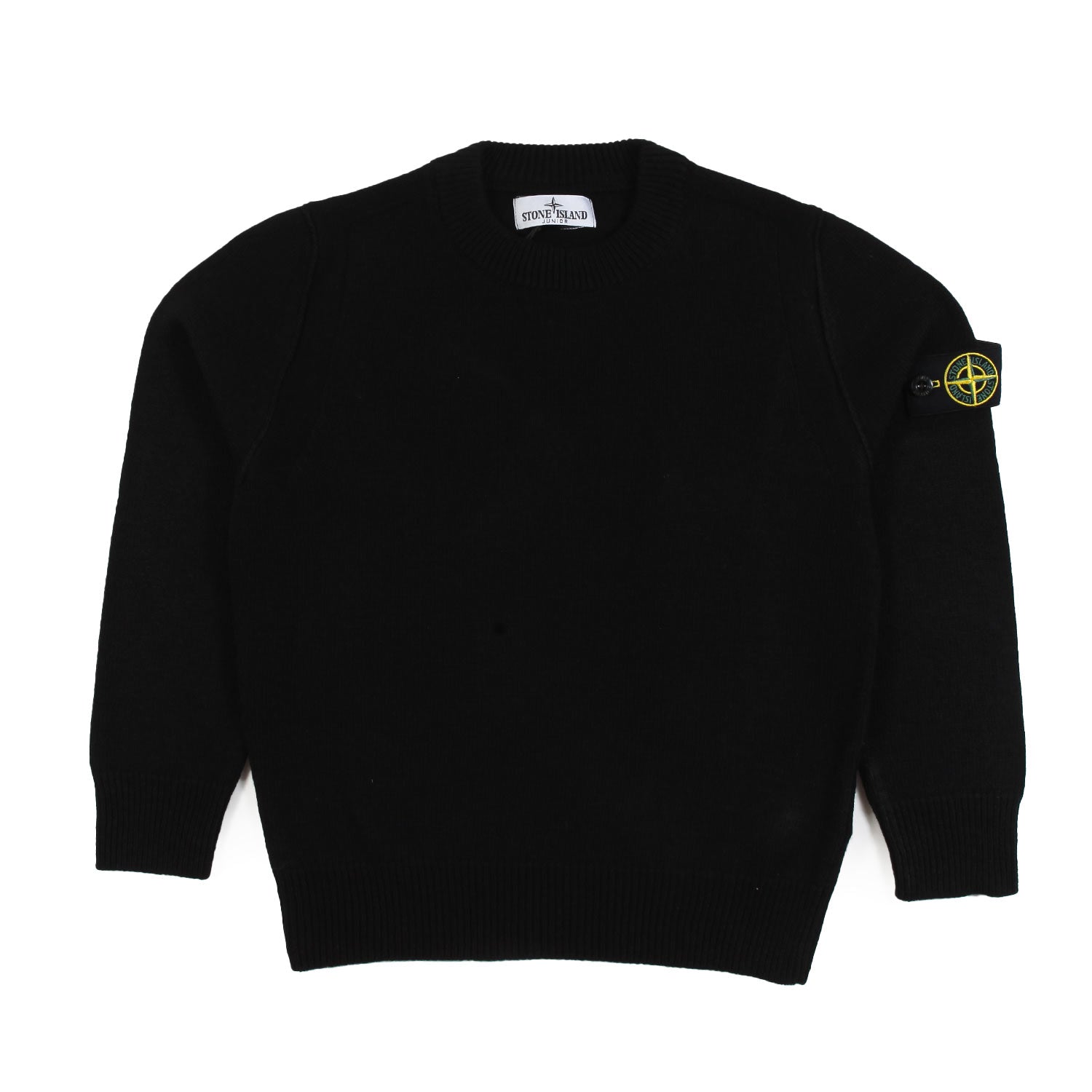 Maglione Stone Island nero con patch Compass - annameglio.com abbigliamento moda