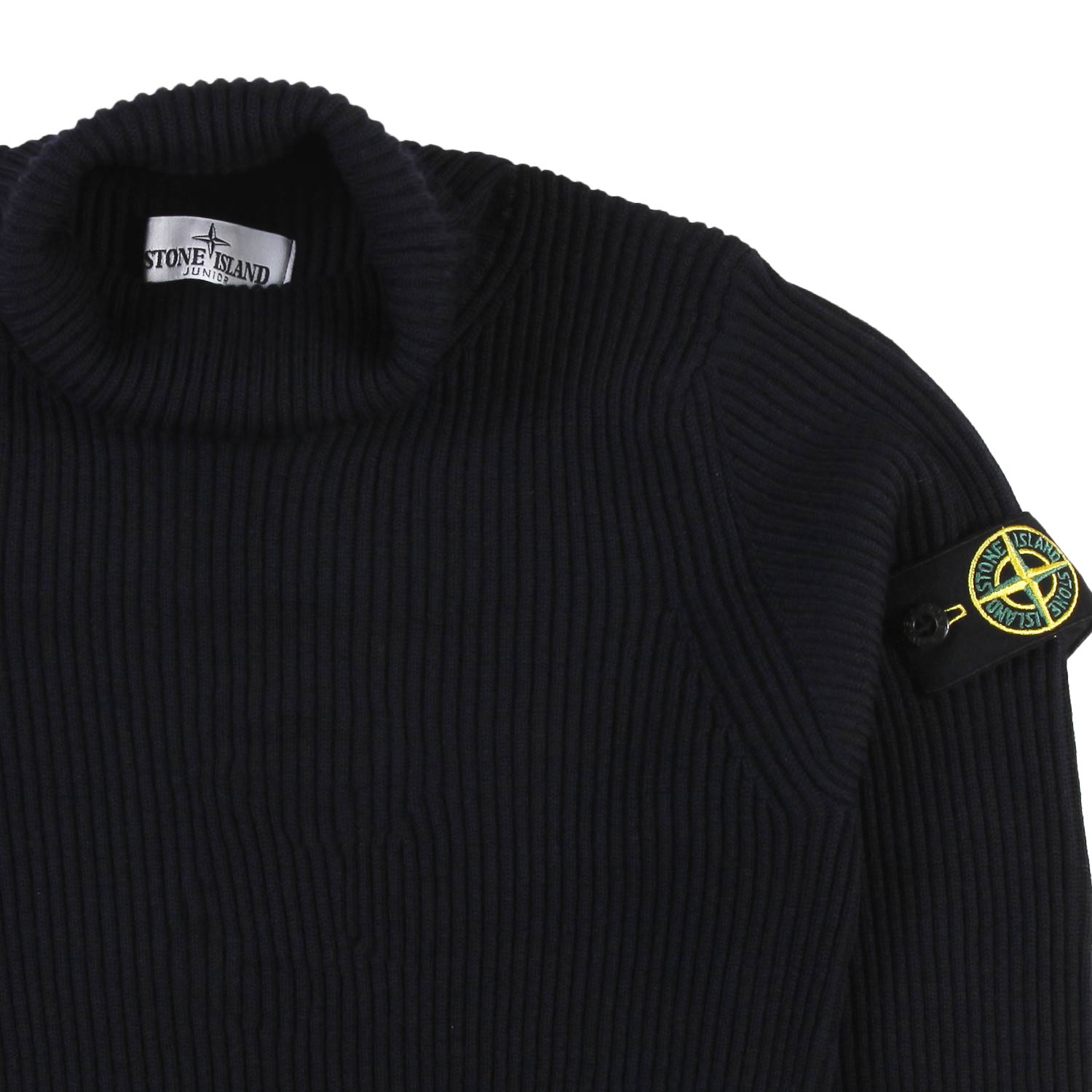 Dolcevita lana Stone Island blu navy a coste - annameglio.com abbigliamento moda