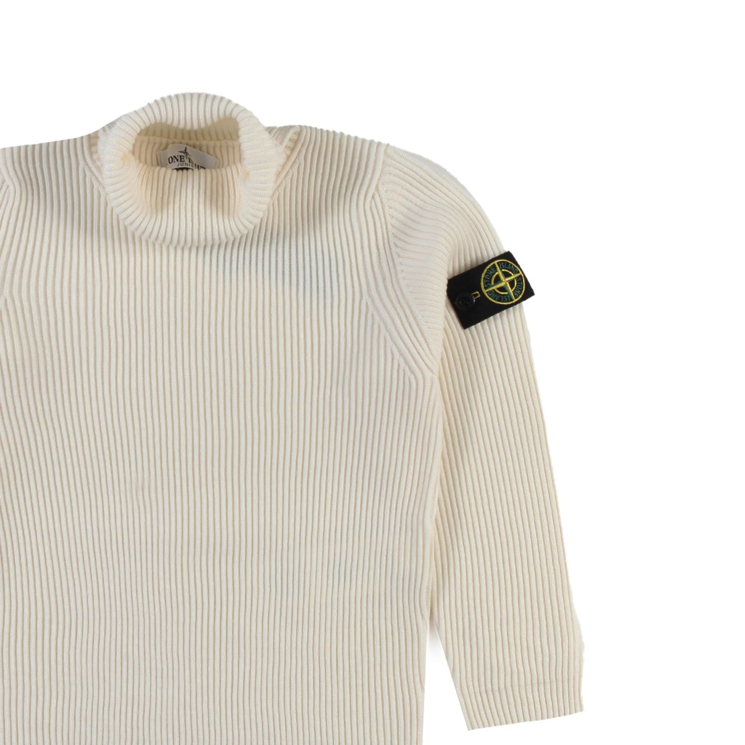 Dolcevita lana Stone Island panna a coste - annameglio.com abbigliamento moda