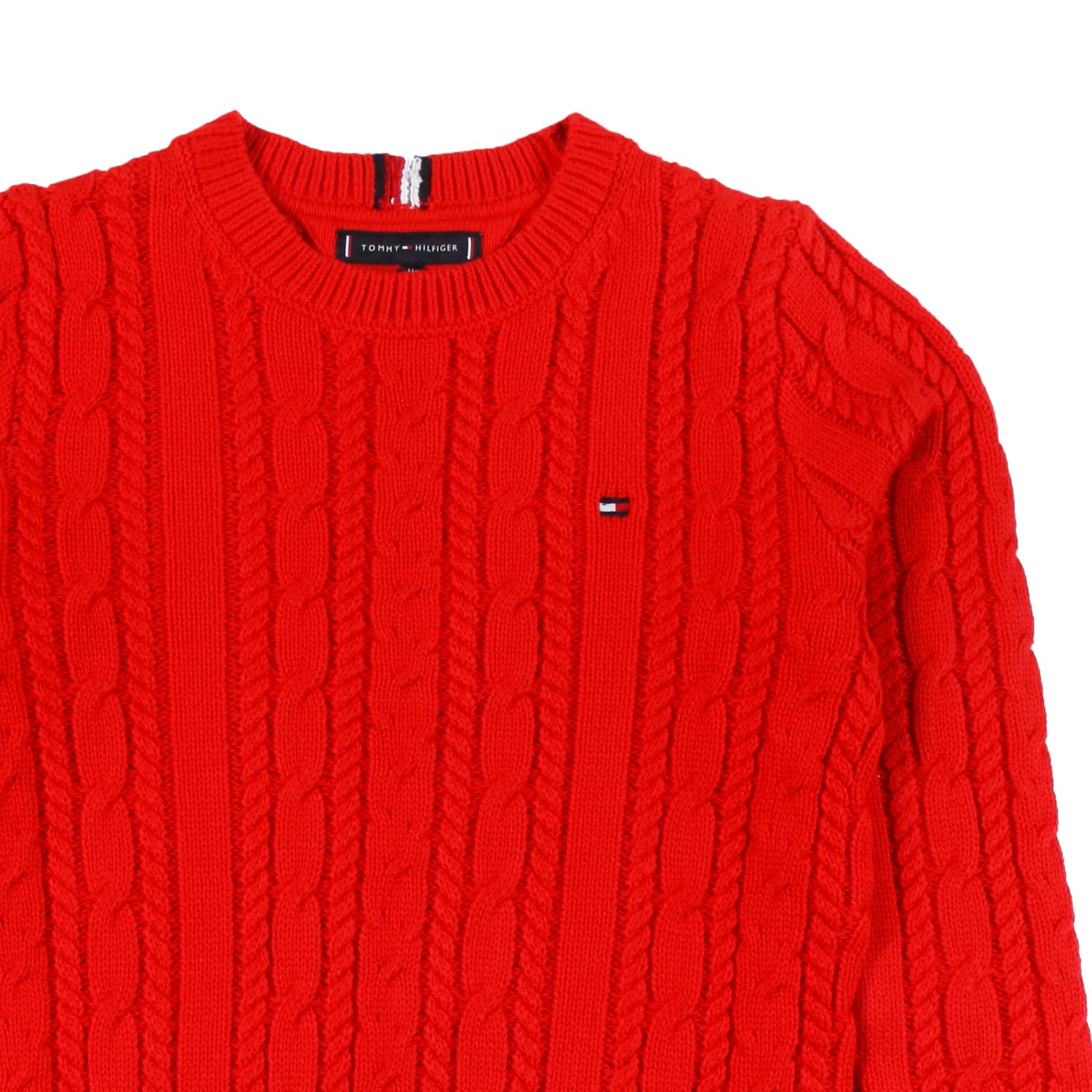 PULLOVER ROSSO A MAGLIA INTRECCIATA - annameglio.com abbigliamento moda