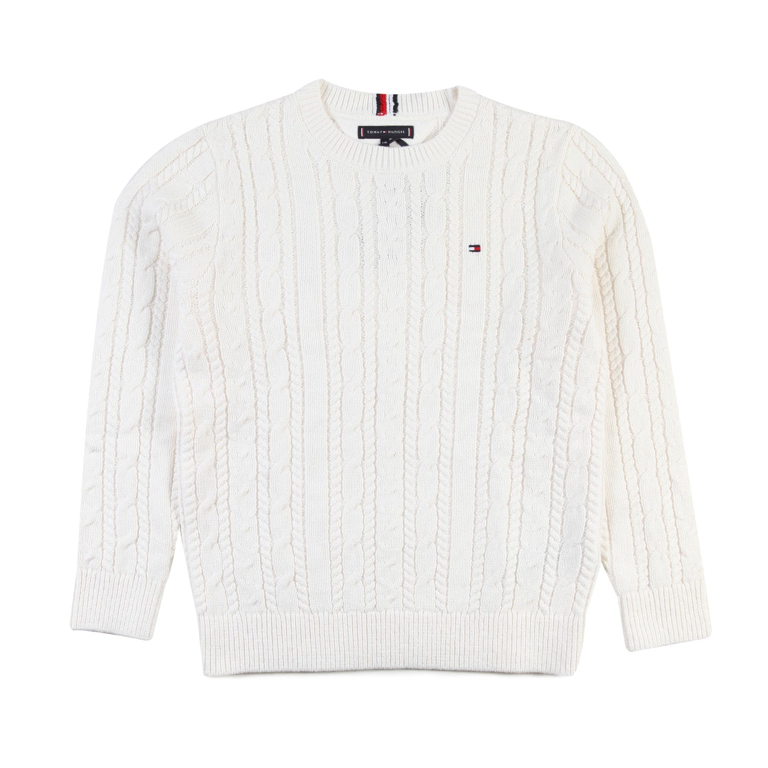Maglione bianco intrecciato TOMMY HILFIGER - annameglio.com abbigliamento moda