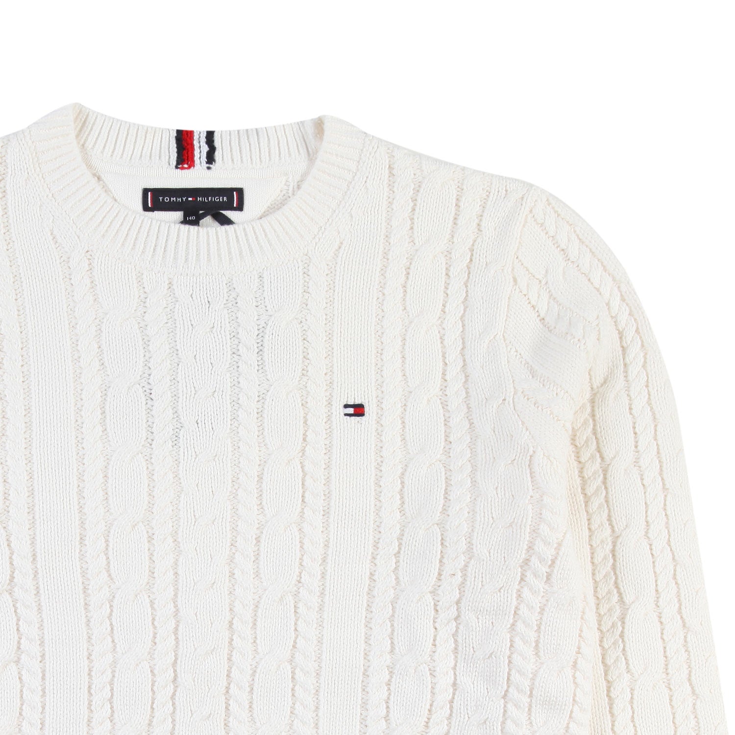 Maglione bianco intrecciato TOMMY HILFIGER - annameglio.com abbigliamento moda