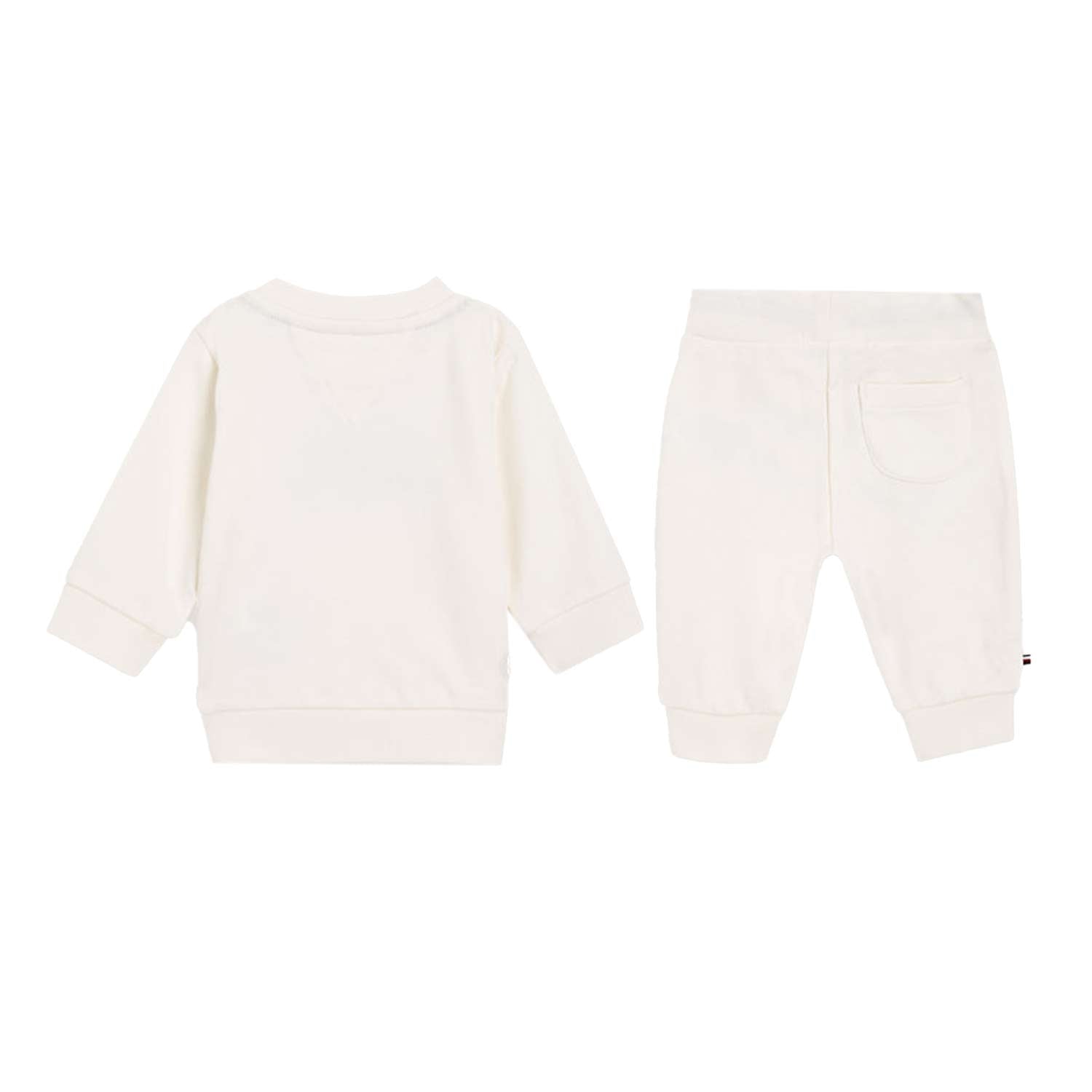 COMPLETO BIANCO HILFIGER FELPA E JOGGERS - annameglio.com abbigliamento moda