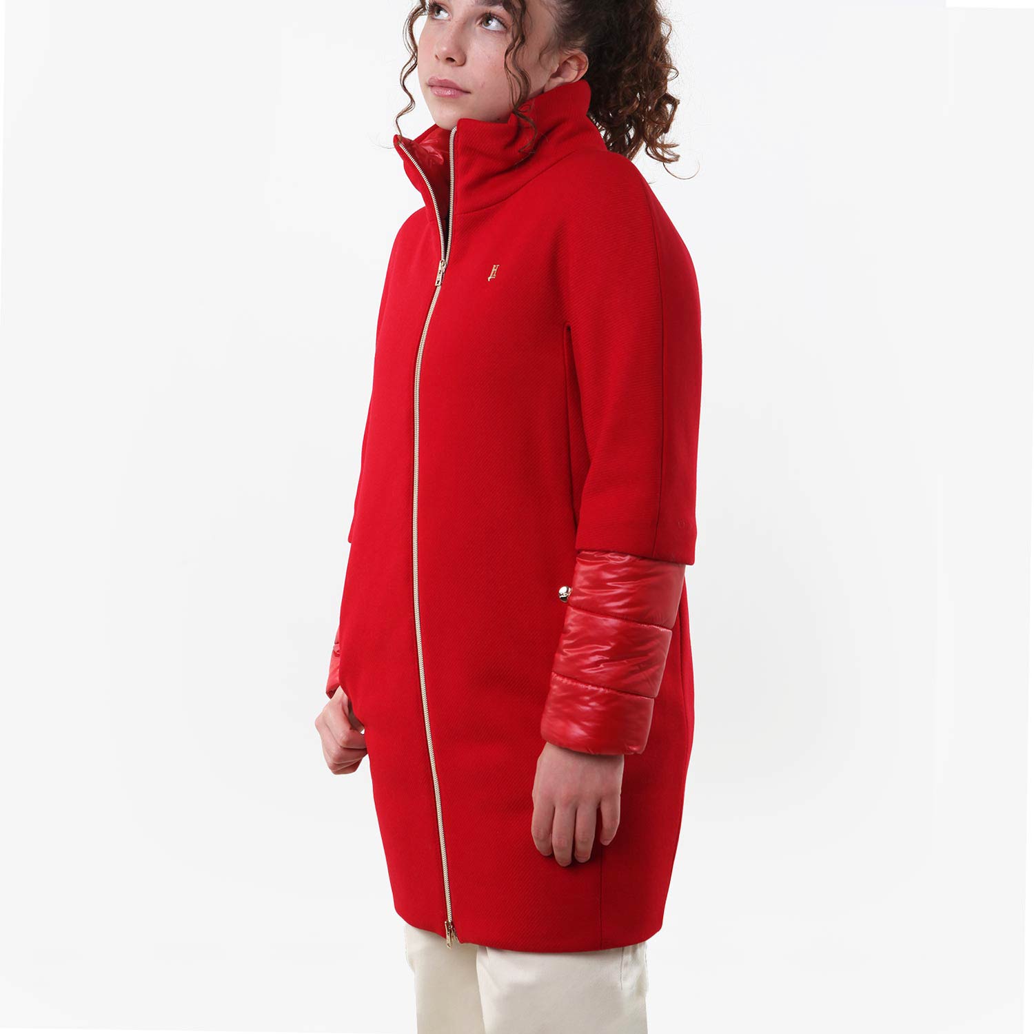 Cappotto ecowool-nylon Herno rosso Ragazza - annameglio.com abbigliamento moda