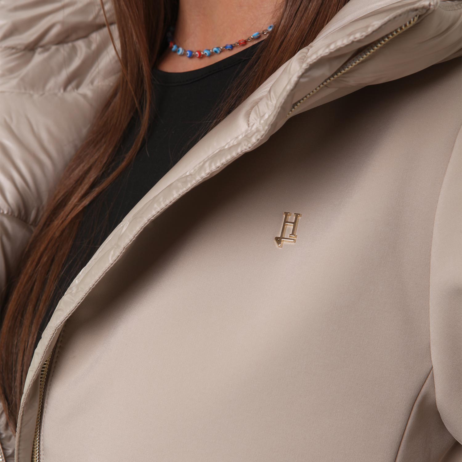 Parka bimateriale Herno beige Ragazza - annameglio.com abbigliamento moda