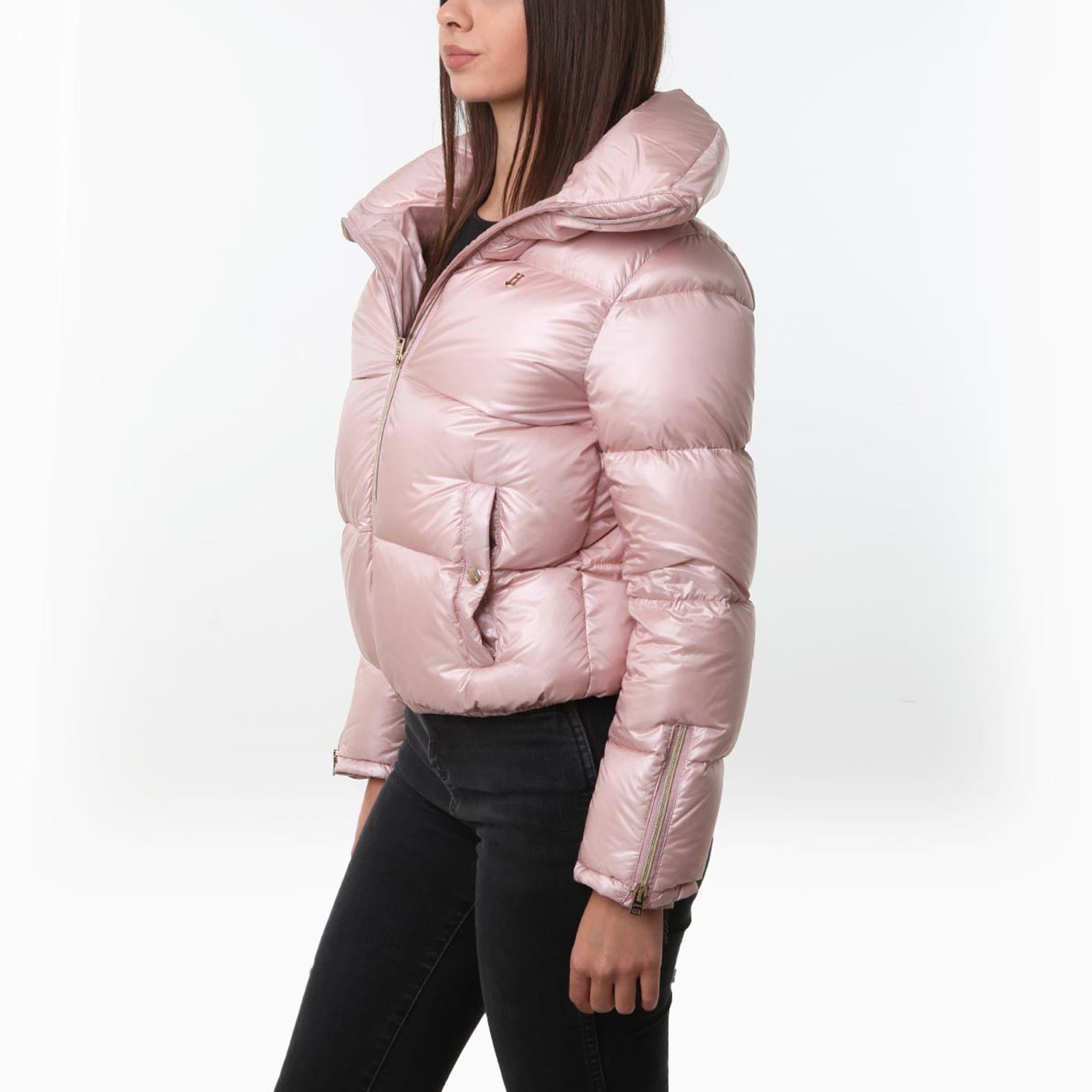Piumino bomber Herno rosa chiaro Ragazza - annameglio.com abbigliamento moda