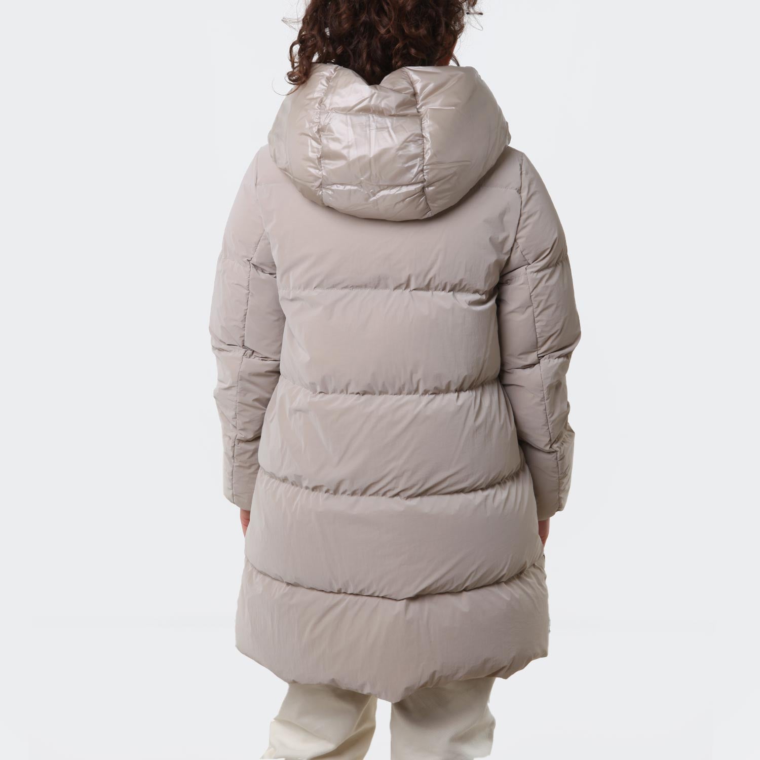 Piumino lungo Herno beige chiaro e arancione - annameglio.com abbigliamento moda