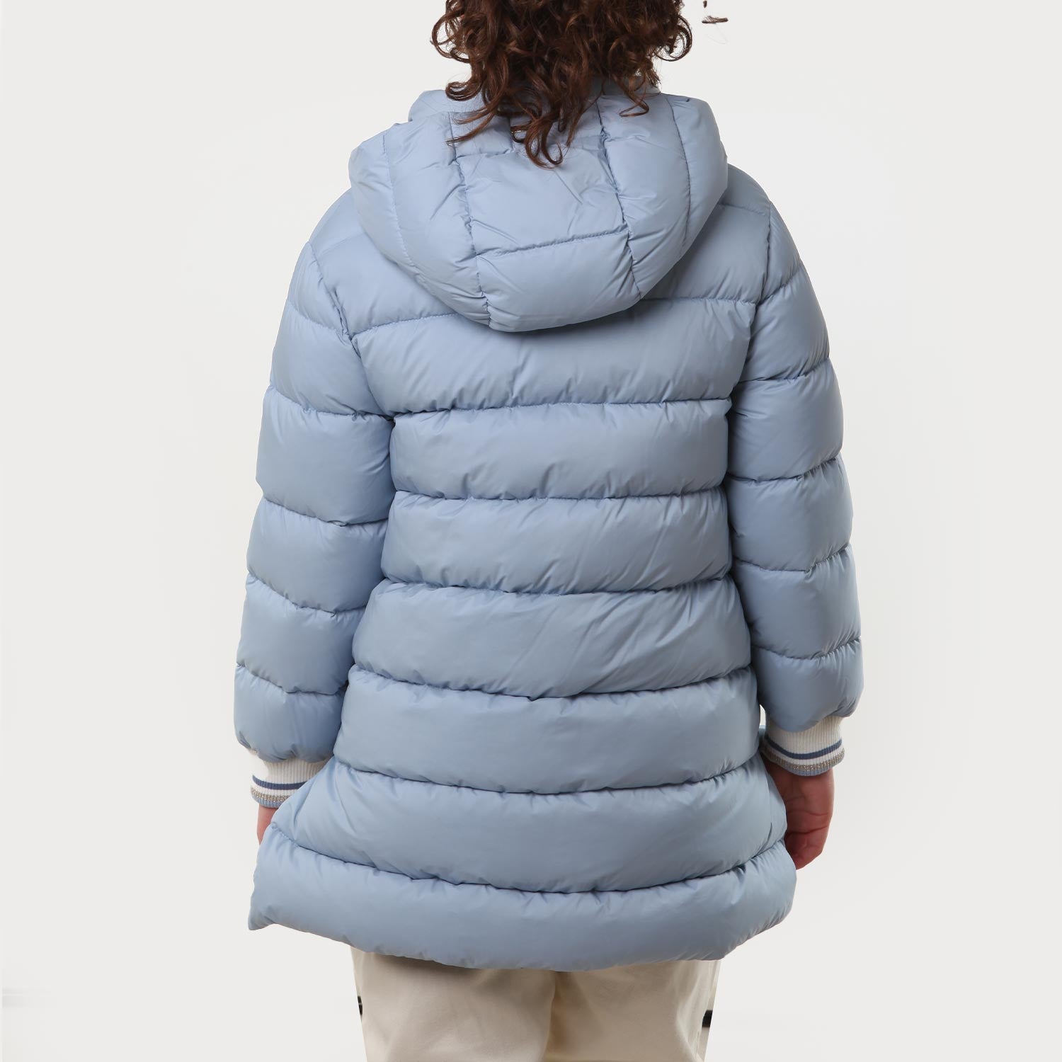 Piumino lungo Herno celeste Bambina e Ragazza - annameglio.com abbigliamento moda