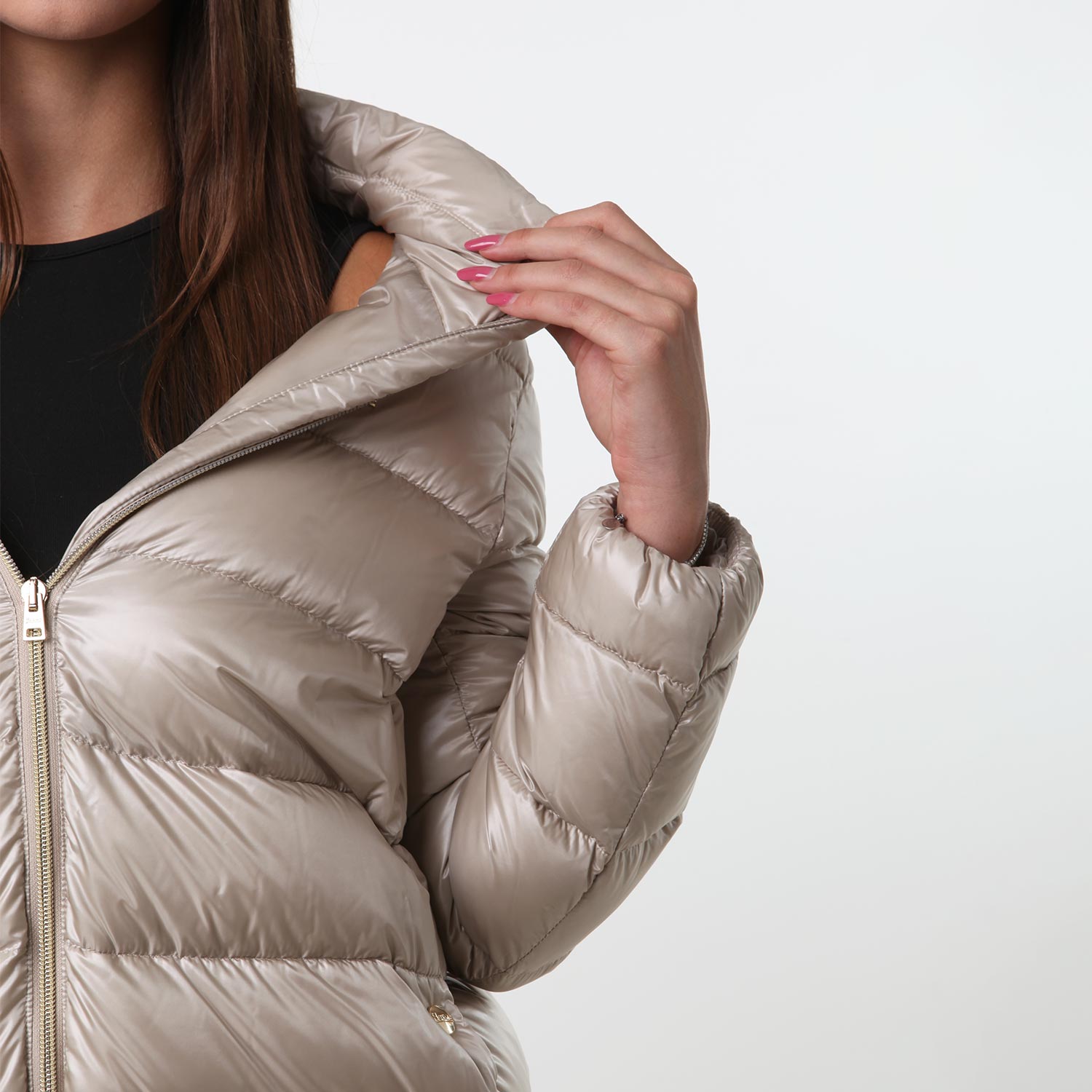 Piumino lungo Herno beige chantilly Ragazza - annameglio.com abbigliamento moda