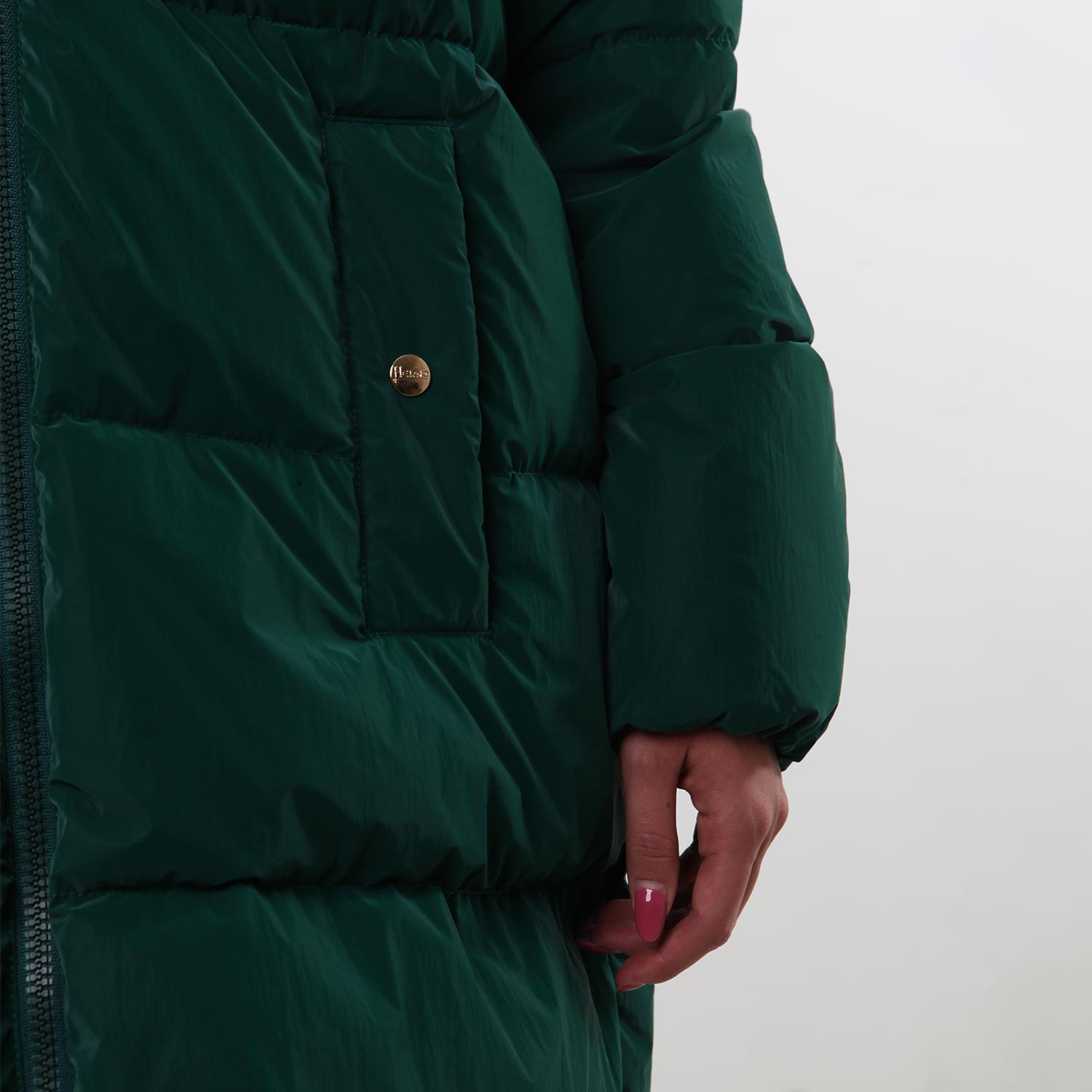 Piumino lungo Herno verde e celeste - annameglio.com abbigliamento moda