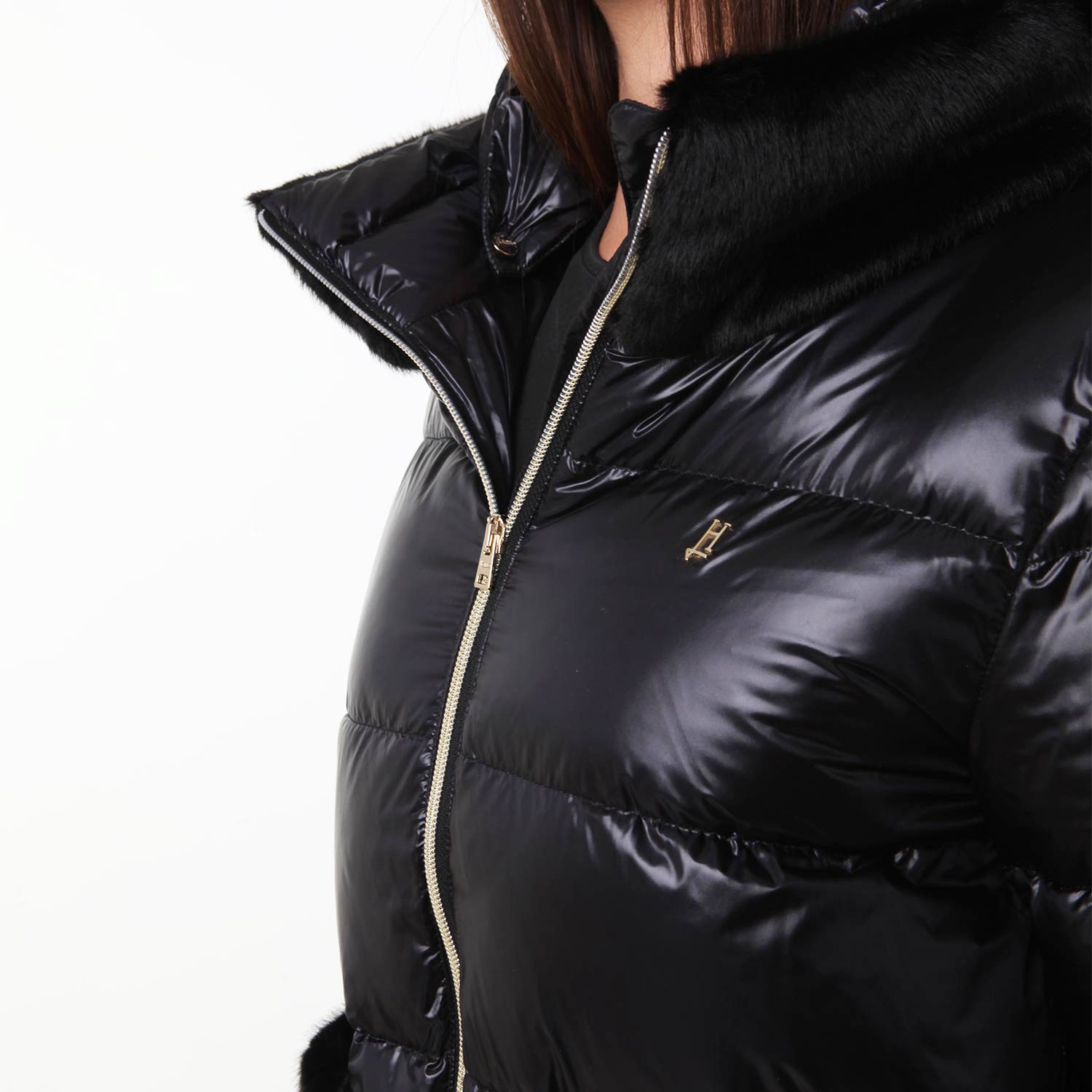 Piumino corto Herno Lady nero Ragazza - annameglio.com abbigliamento moda