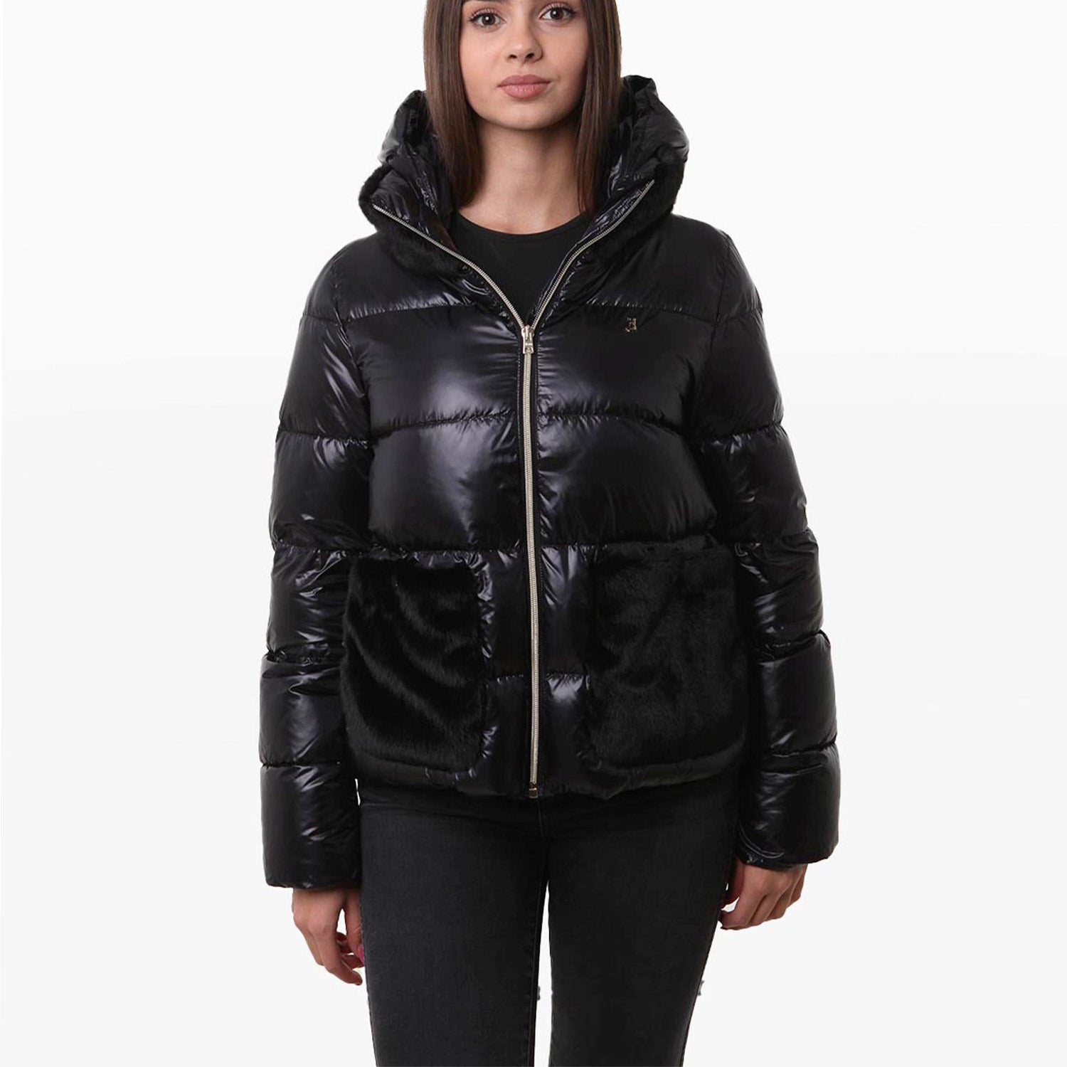 Piumino corto Herno Lady nero Ragazza - annameglio.com abbigliamento moda