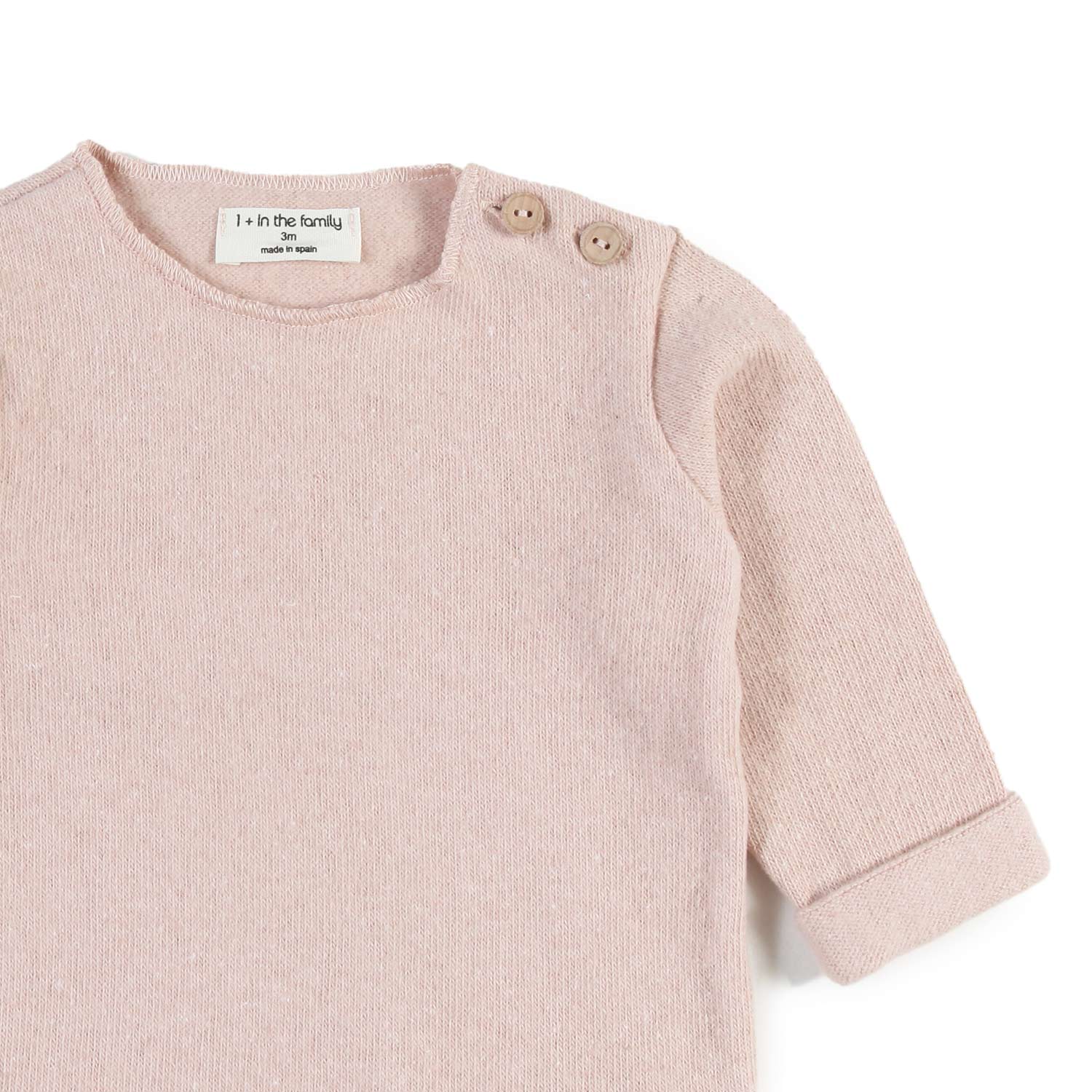 Maglia interlock Chapin rosa chiaro Neonata - annameglio.com abbigliamento moda