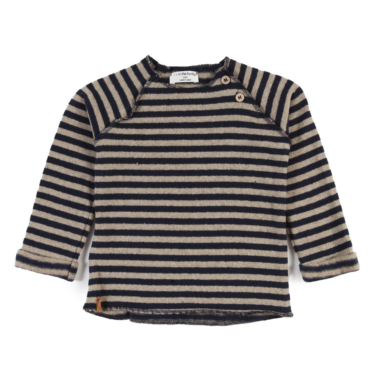 Maglia Alex blu e tortora a righe Bimbo e Bimba - annameglio.com abbigliamento moda